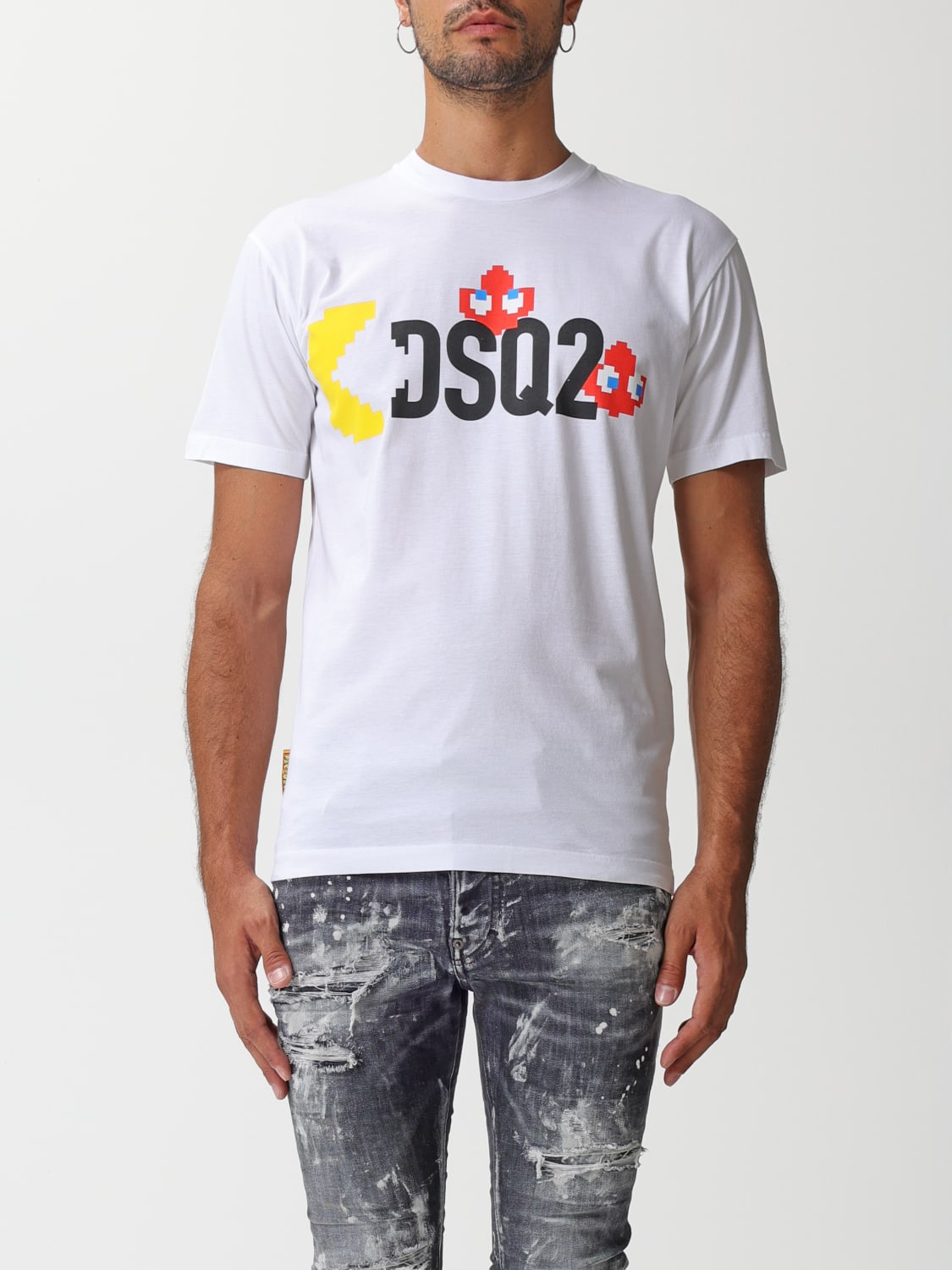 DSQUARED2：Tシャツ メンズ - ホワイト | GIGLIO.COMオンラインの