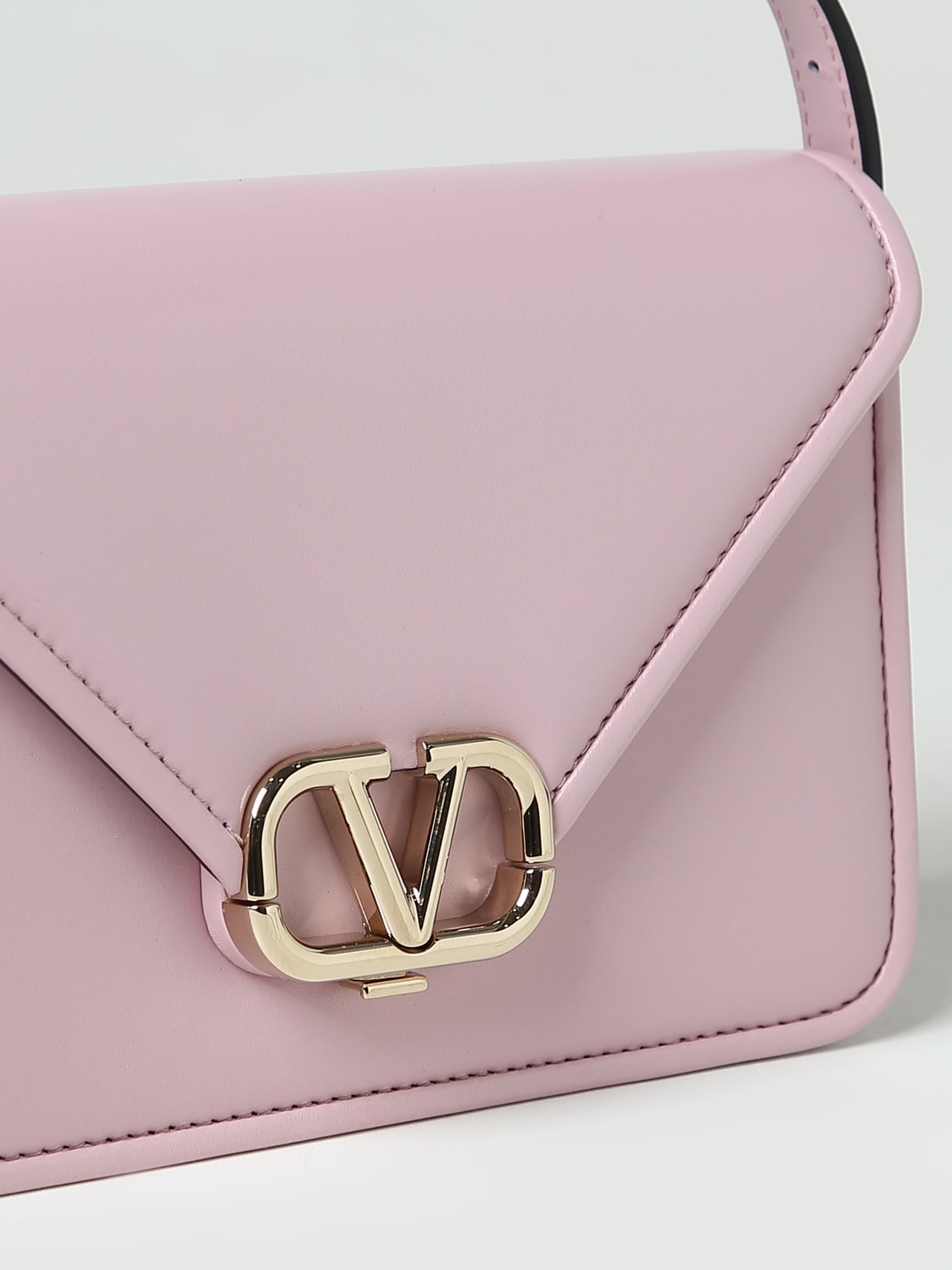 VALENTINO GARAVANI: Letter Bag in - Blush Pink | Valentino Garavani mini bag 3W2B0M59IAI online at GIGLIO.COM