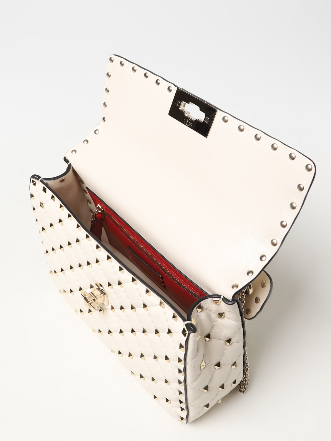 Valentino - Valentino Garavani - Rockstud Spike leather medium bag