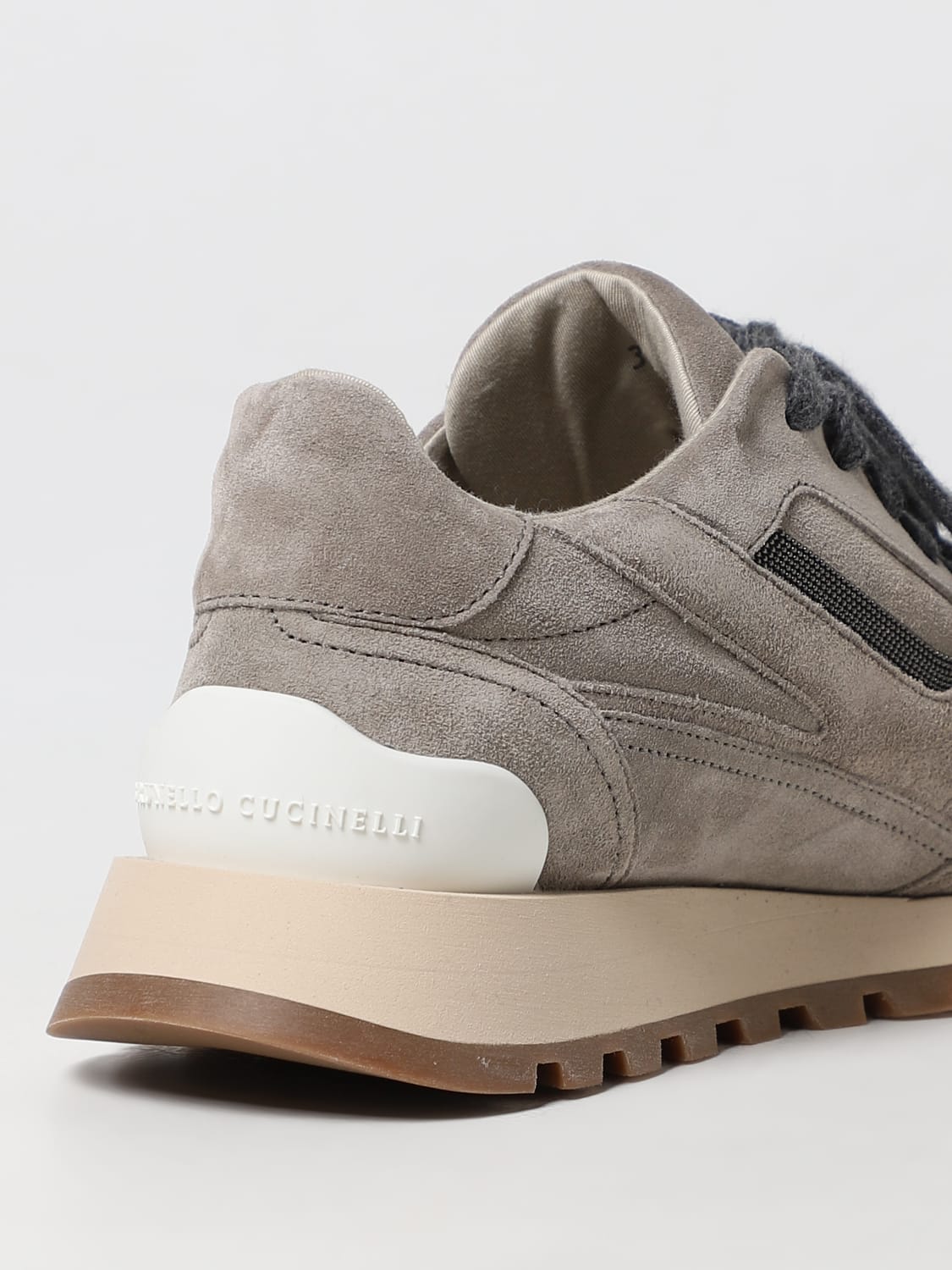 Suede Sneakers in Brown - Brunello Cucinelli