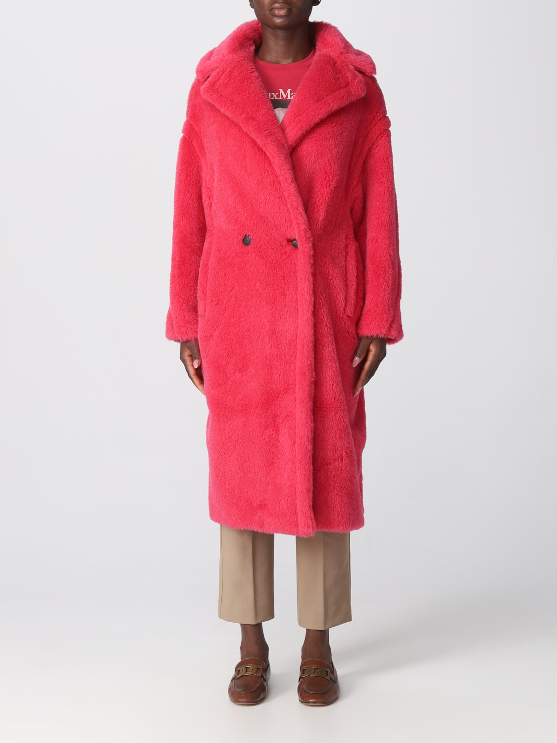 MAX MARA: coat for woman - Fuchsia | Max Mara coat 2310160139600 online ...