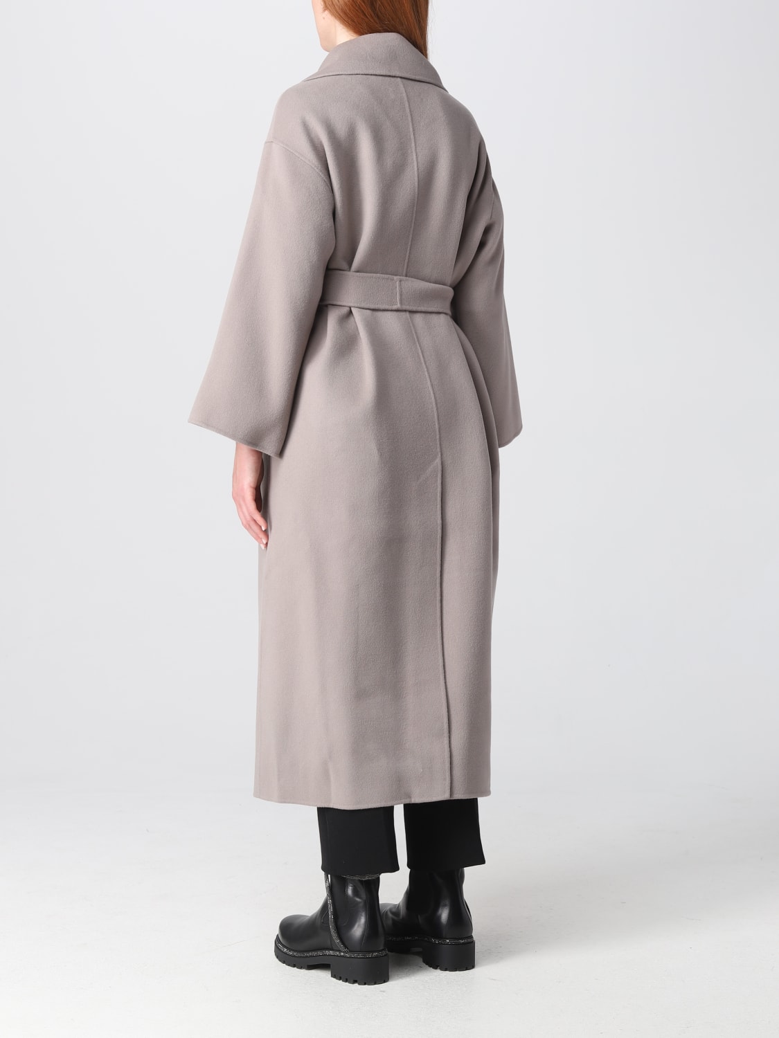 S MAX MARA: Venice coat in wool - Grey | S Max Mara coat 2390161039600 ...