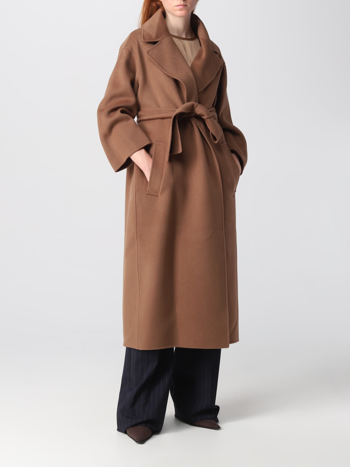 'S MAX MARA: S Max Mara Venice coat in wool - Leather | 'S Max Mara ...