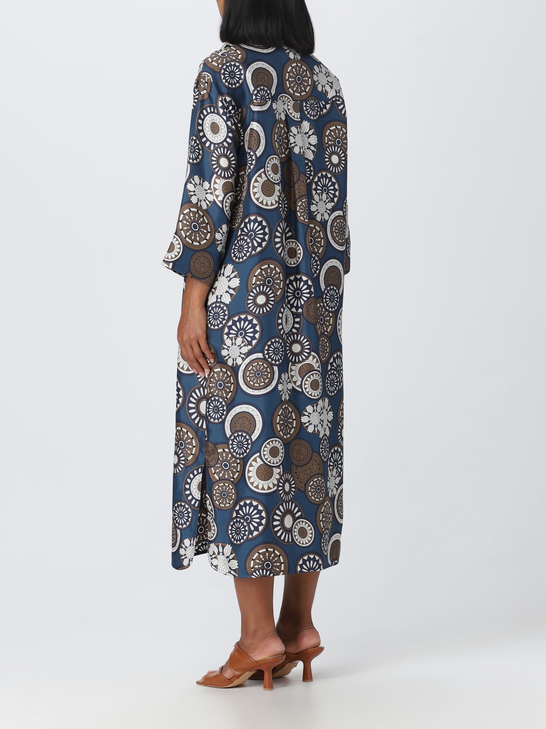 S MAX MARA: S Max Mara silk shirt dress - Blue  'S Max Mara dress  92211811600 online at