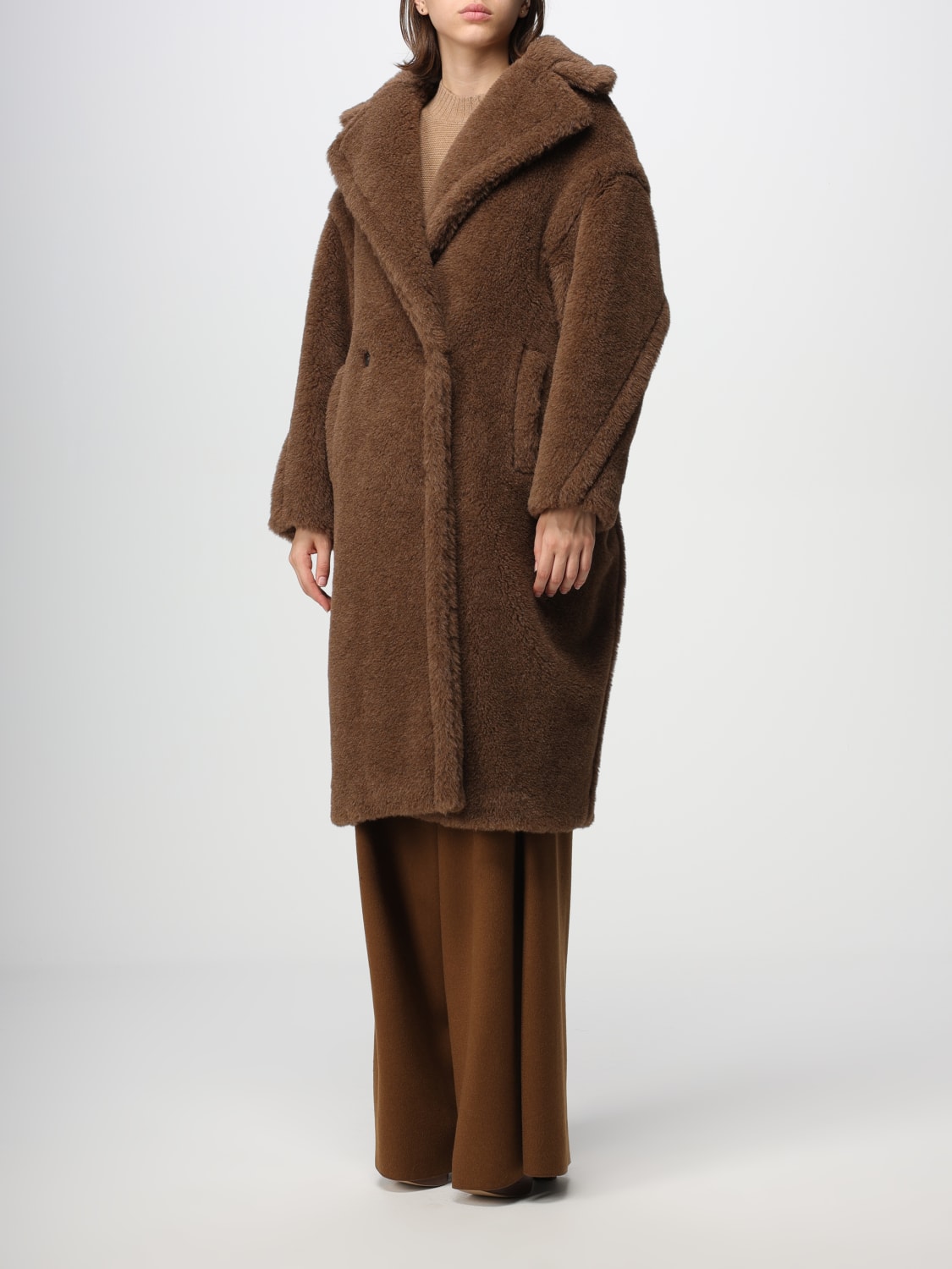 Max Mara Teddy Bear Icon Coat - Brown - Xs