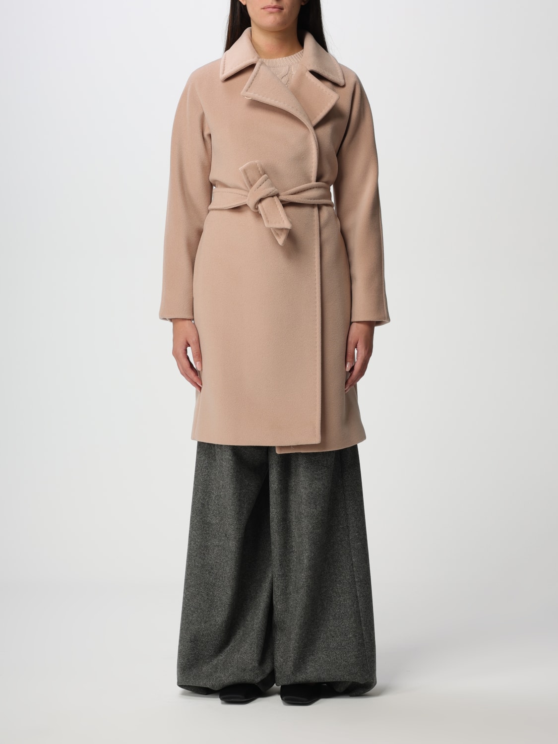 MAX MARA: Estella coat in wool and cashmere - Pink | Max Mara coat ...