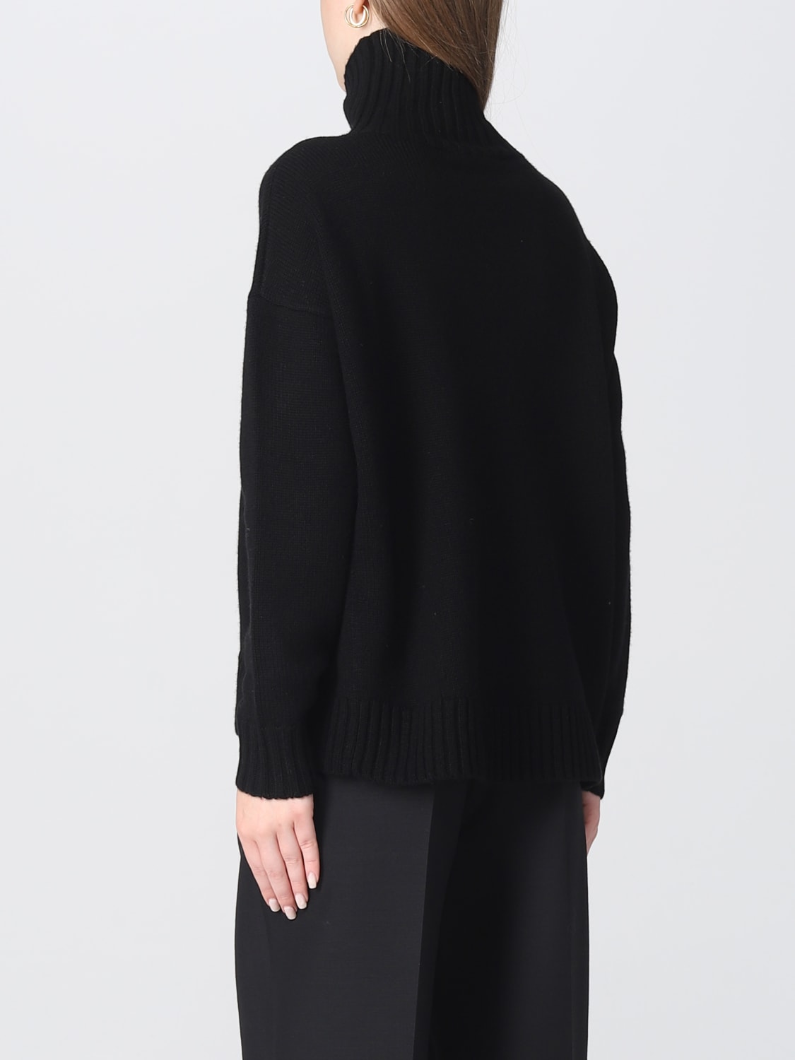 MAX MARA: sweater in wool and cashmere blend - Black | Max Mara sweater ...