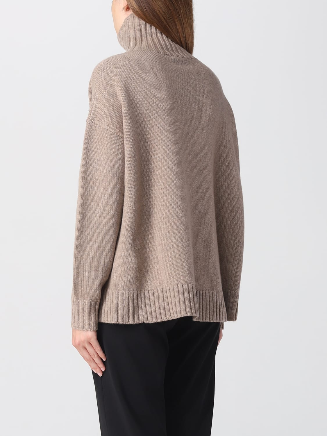 MAX MARA: sweater in wool and cashmere blend - Dove Grey | Max Mara ...