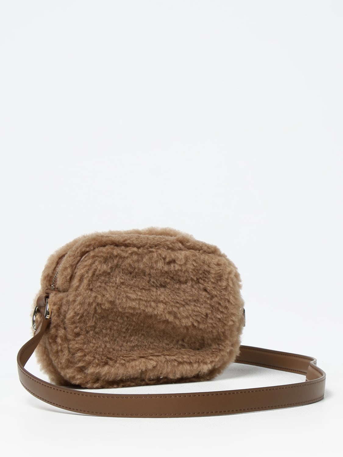 Shearling mini-bag