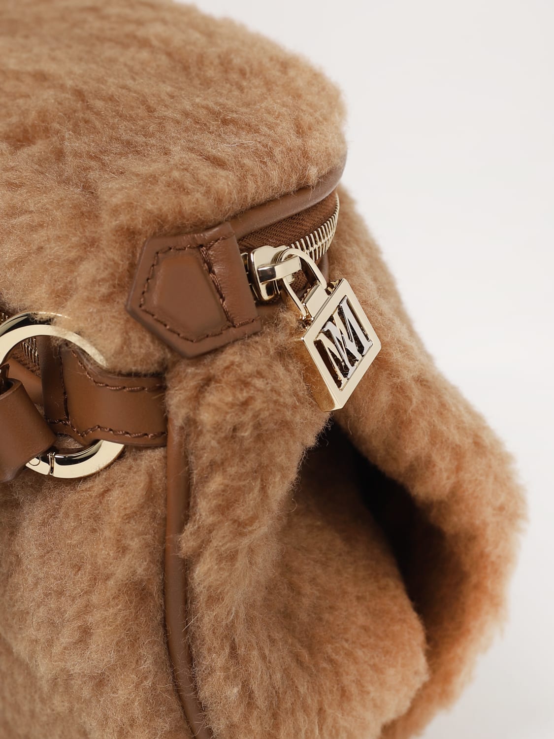 Max Mara Beige Teddy Belt Bag - ShopStyle