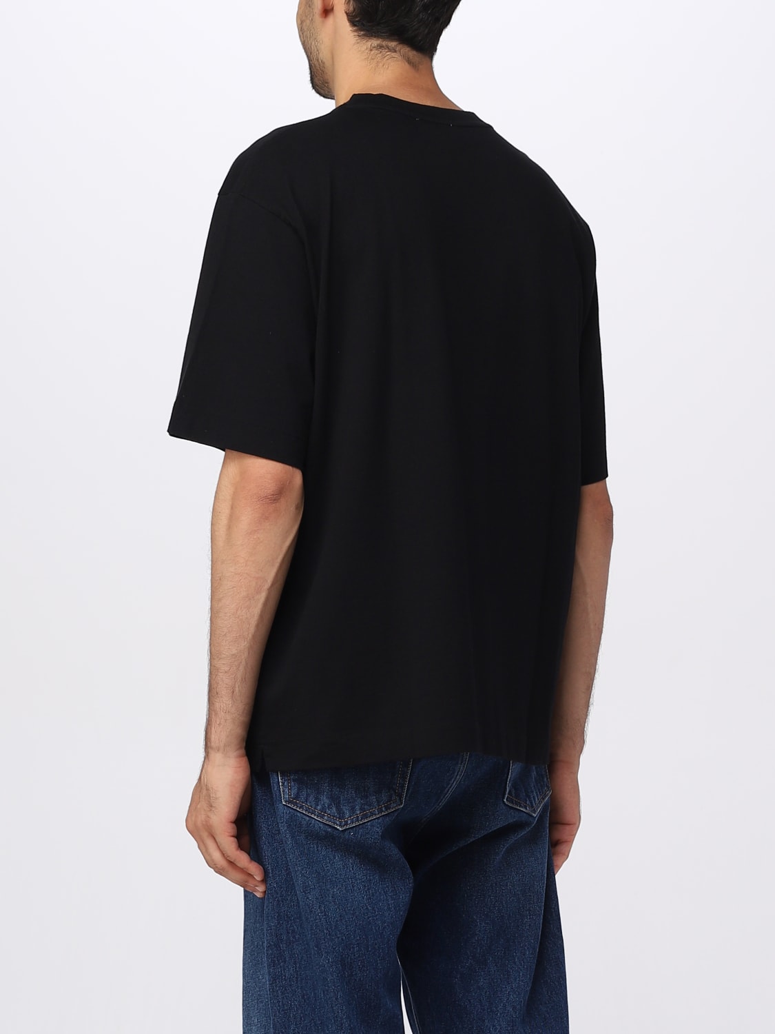 OFF-WHITE: t-shirt for man - Black | Off-White t-shirt OMAA120F23JER001 ...