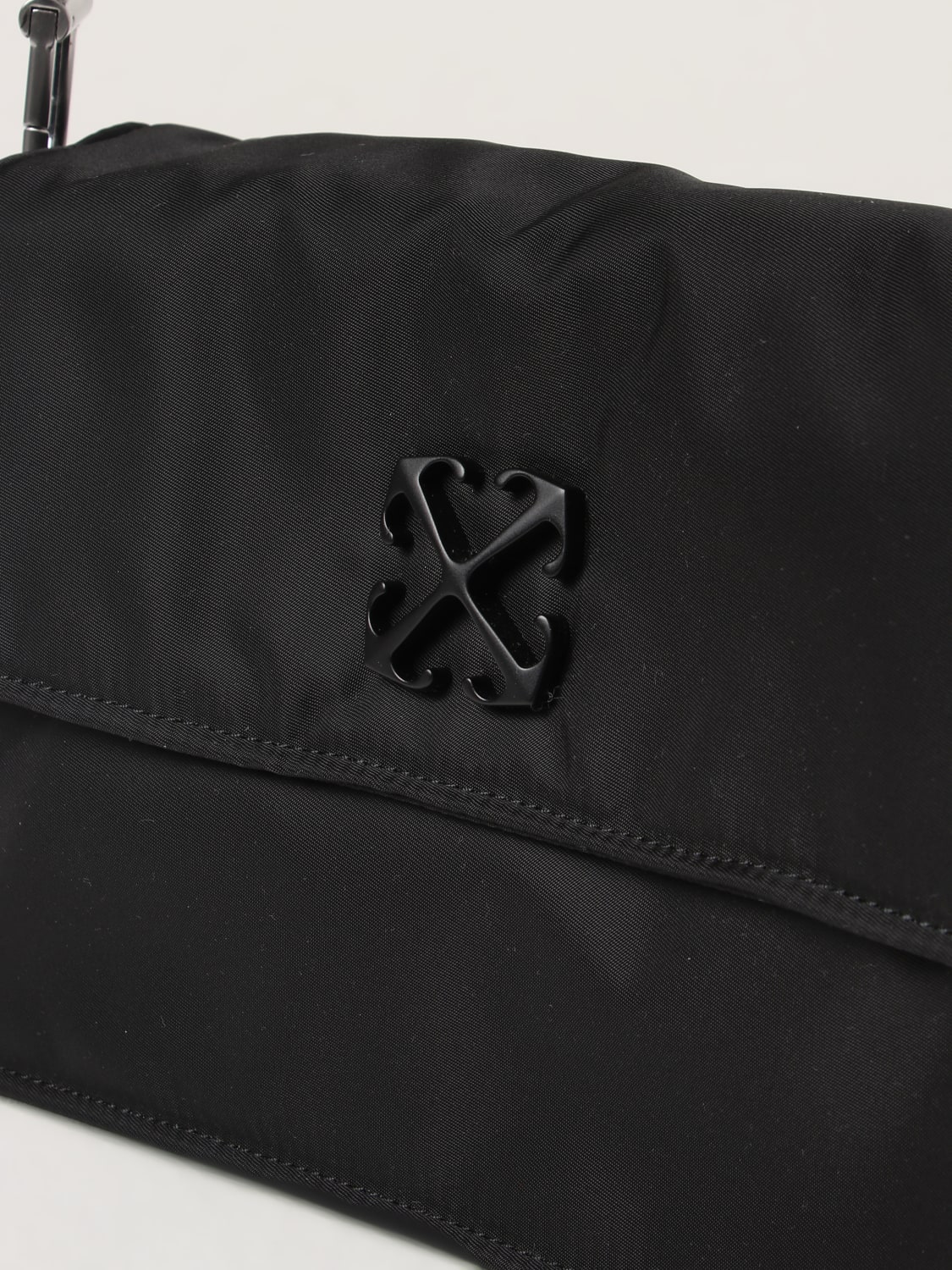 OFF-WHITE: Jitney 1.4 nylon bag with shoulder strap - Black