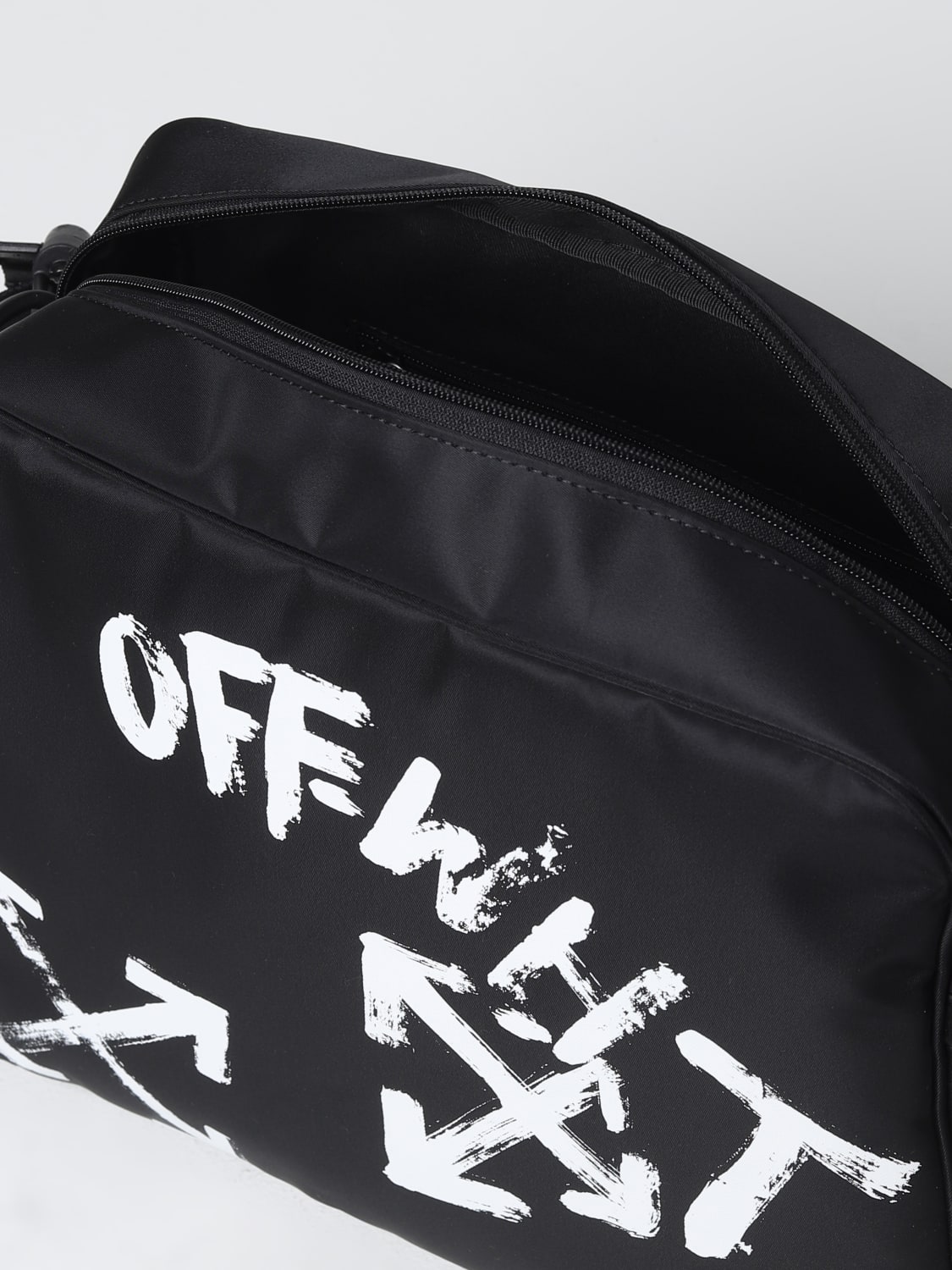 OFF-WHITE: nylon diaper bag - Black  Off-White blanket set  OBXE001F23FAB002 online at