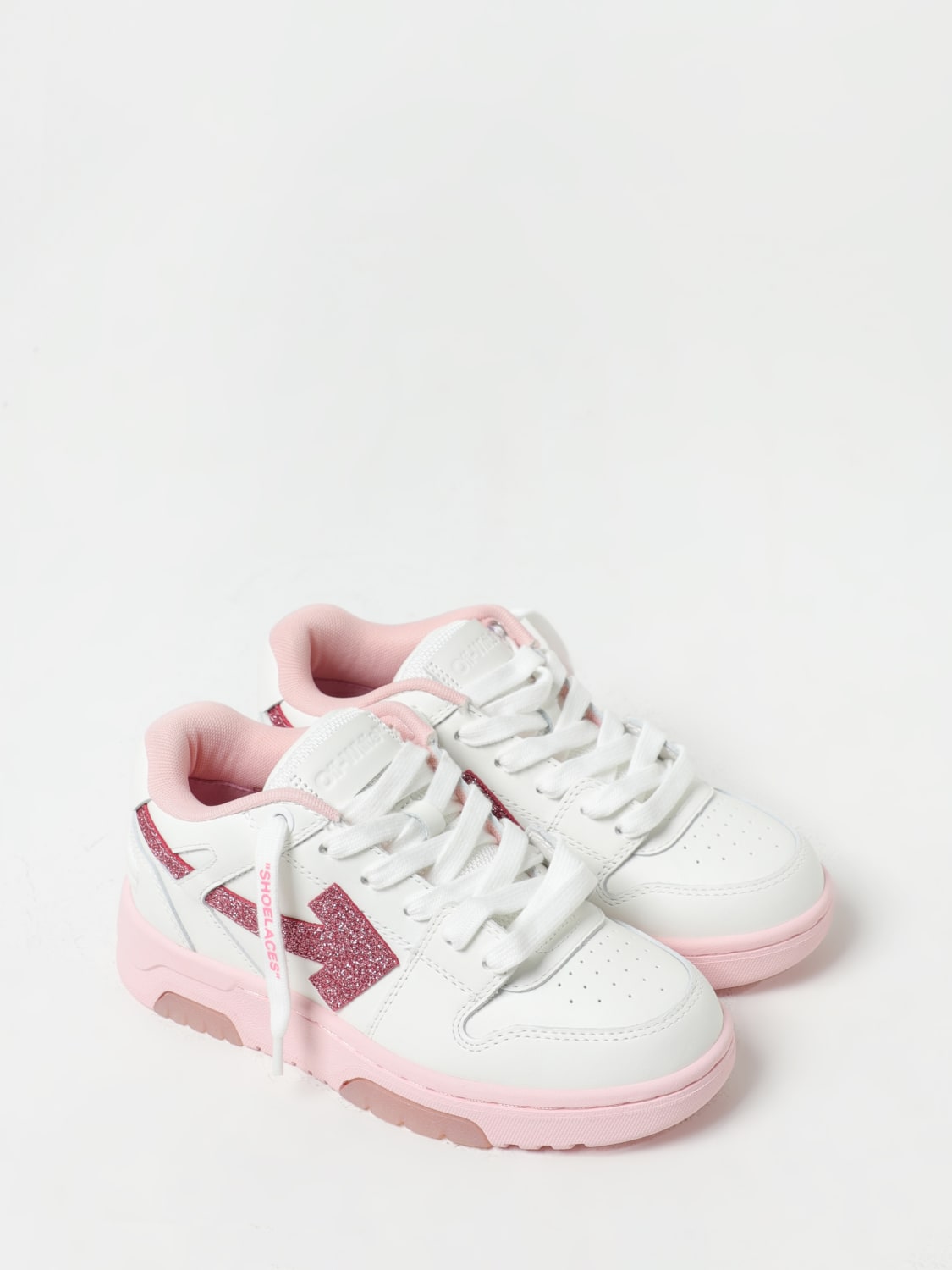 OFF-WHITE: Out Of Office leather sneakers - White  Off-White sneakers  OGIA007F23LEA003 online at