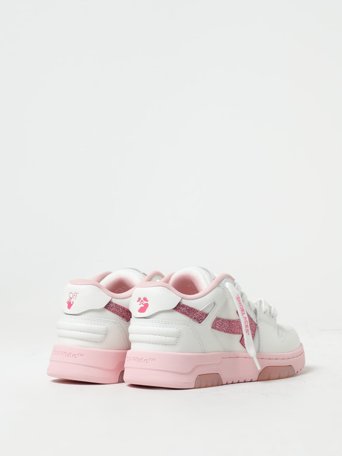 OFF-WHITE: Out Of Office leather sneakers - White  Off-White sneakers  OGIA007F23LEA003 online at