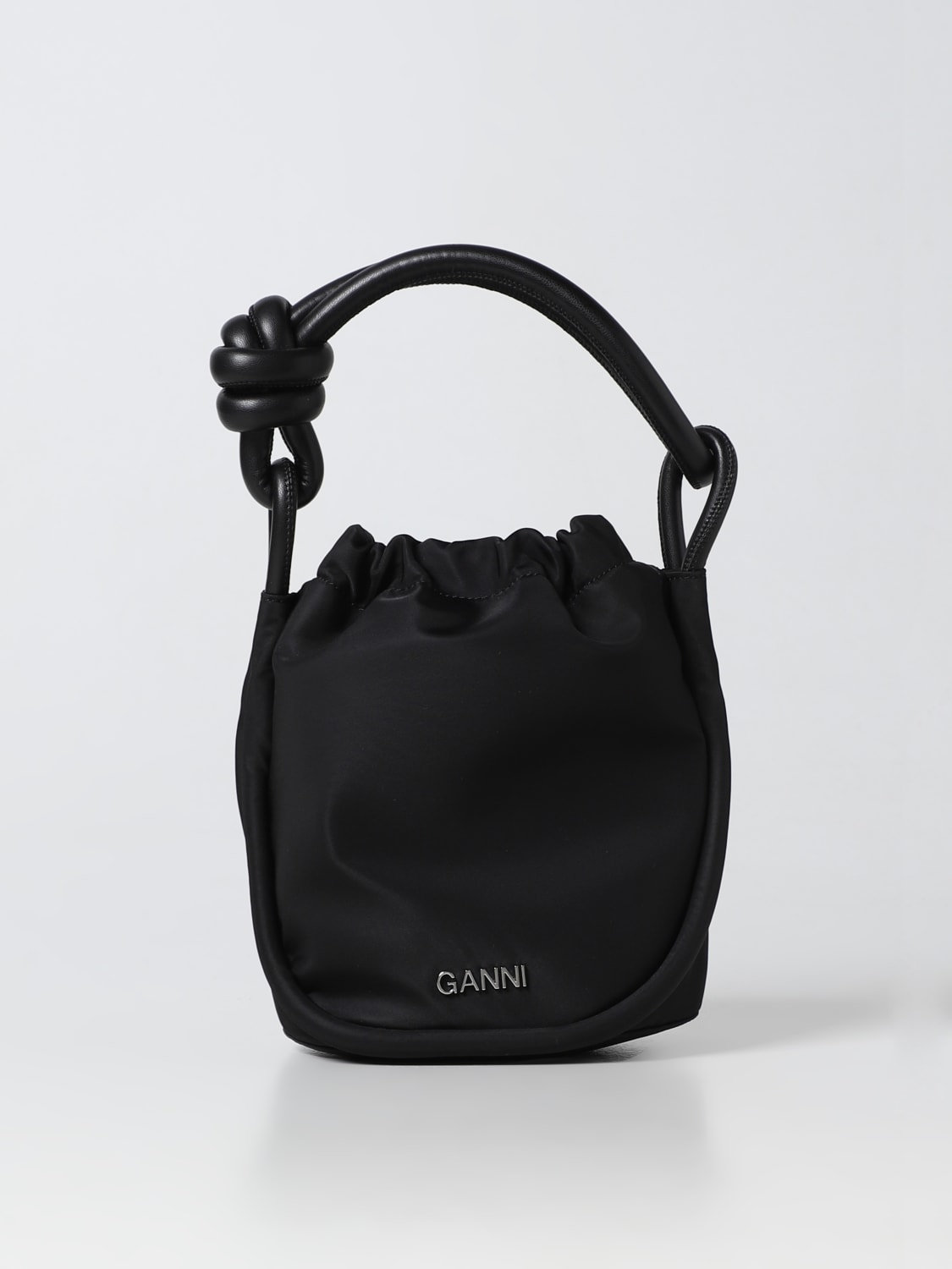 Ganni Mini Knot Top-Handle Bag