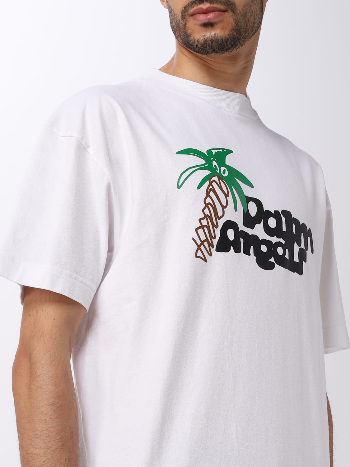 Palm Angels cotton t-shirt with logo