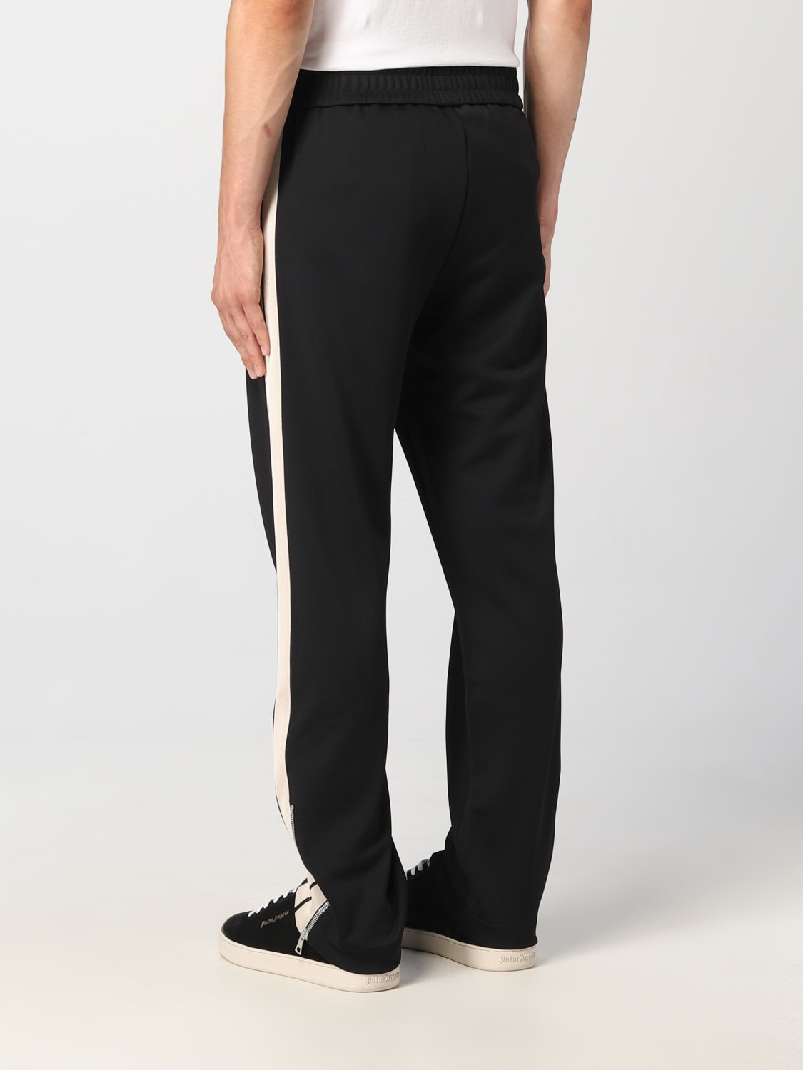 PALM ANGELS: jogger trousers in stretch technical fabric - Black | Palm ...