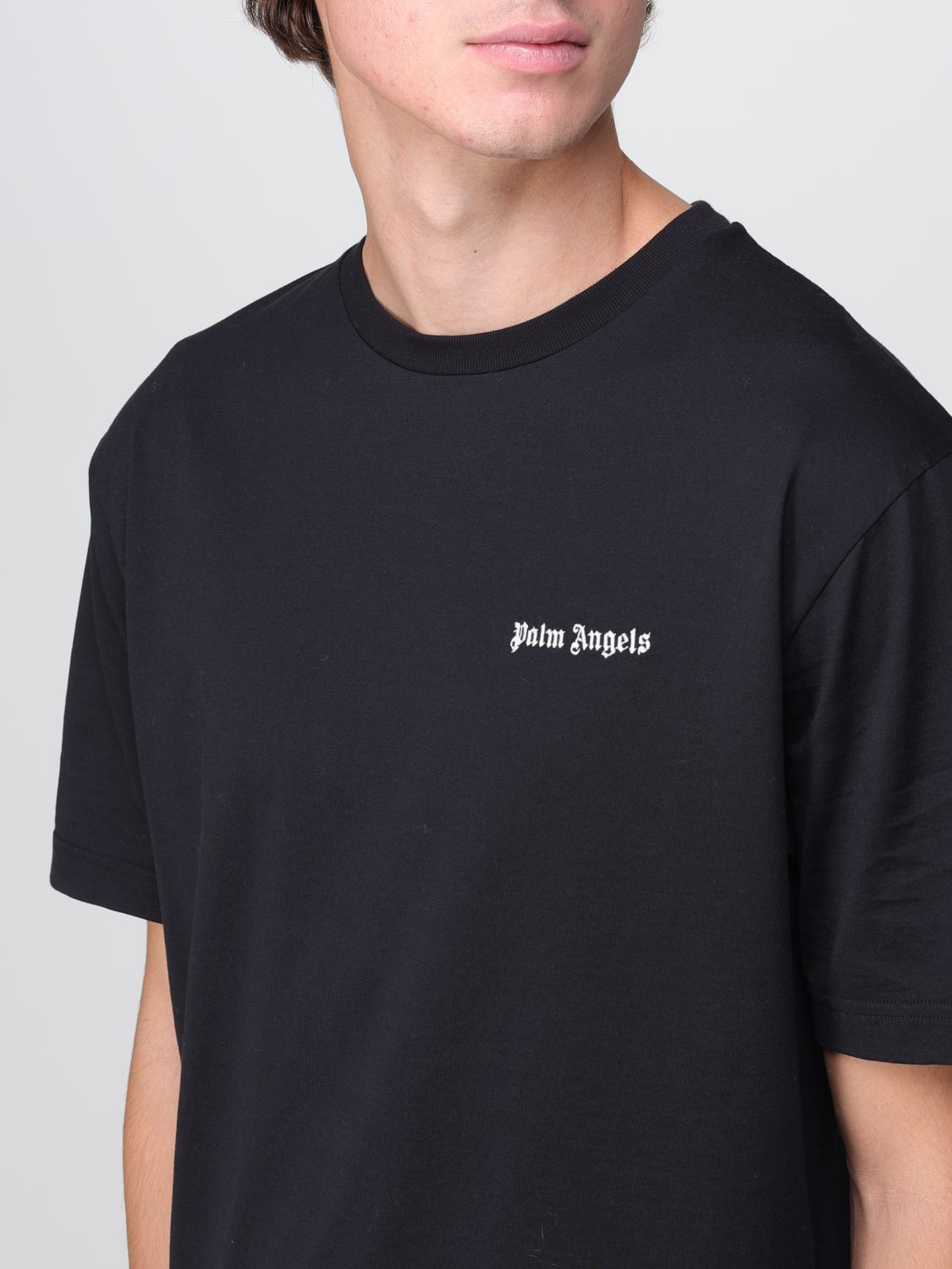 Palm Angels: Black Logo T-Shirt