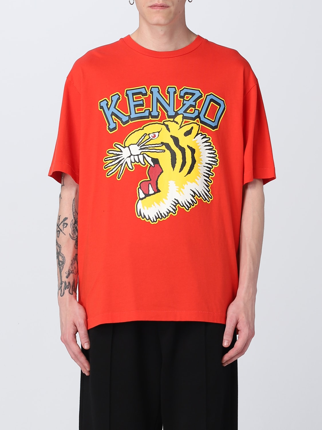 KENZO：Tシャツ メンズ - レッド | GIGLIO.COMオンラインのKenzo T ...