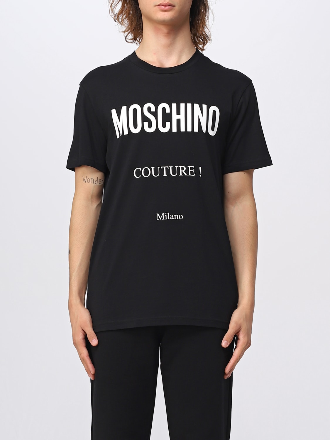 □46/ MOSCHINO COUTURE! モスキーノ ロゴ Tシャツ - Tシャツ ...
