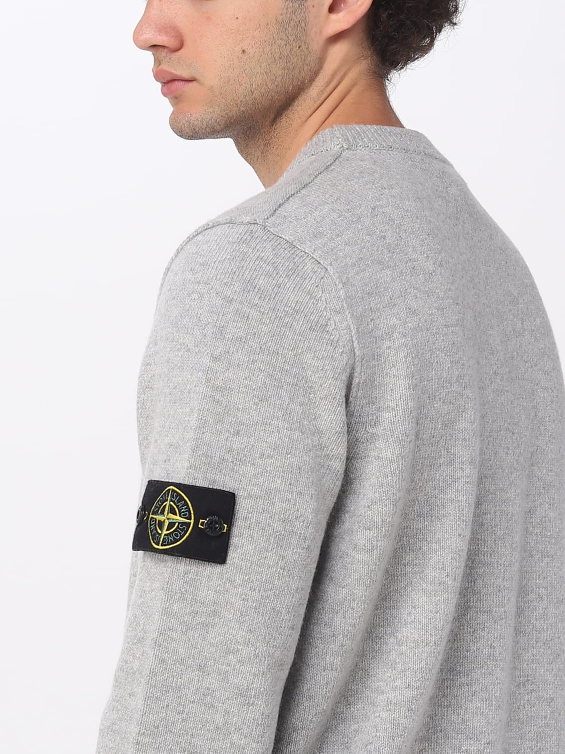 STONE sweater for man - Grey Stone sweater 508A3 online at