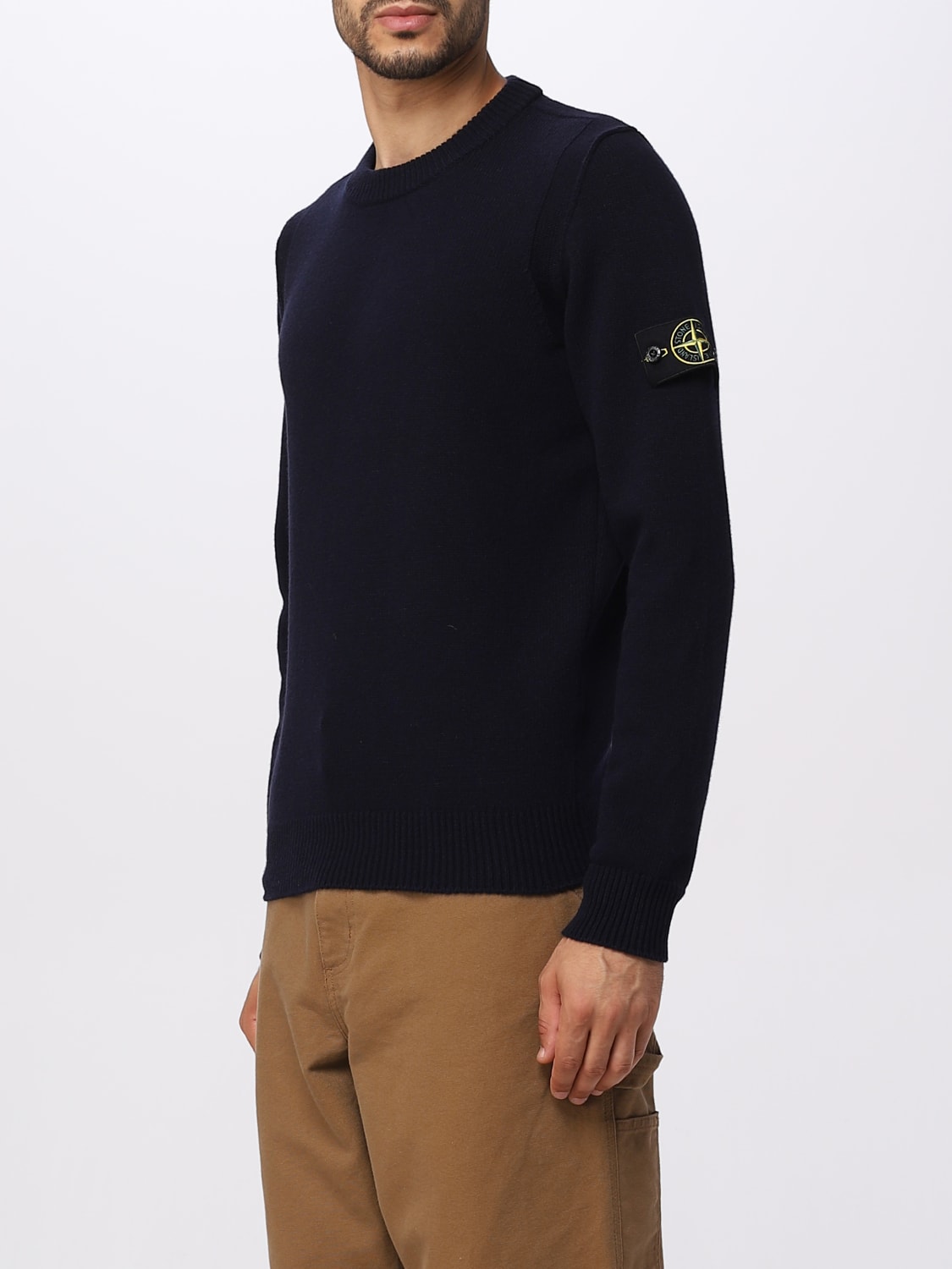 STONE ISLAND: sweater for man - Navy | Stone Island sweater 508A3