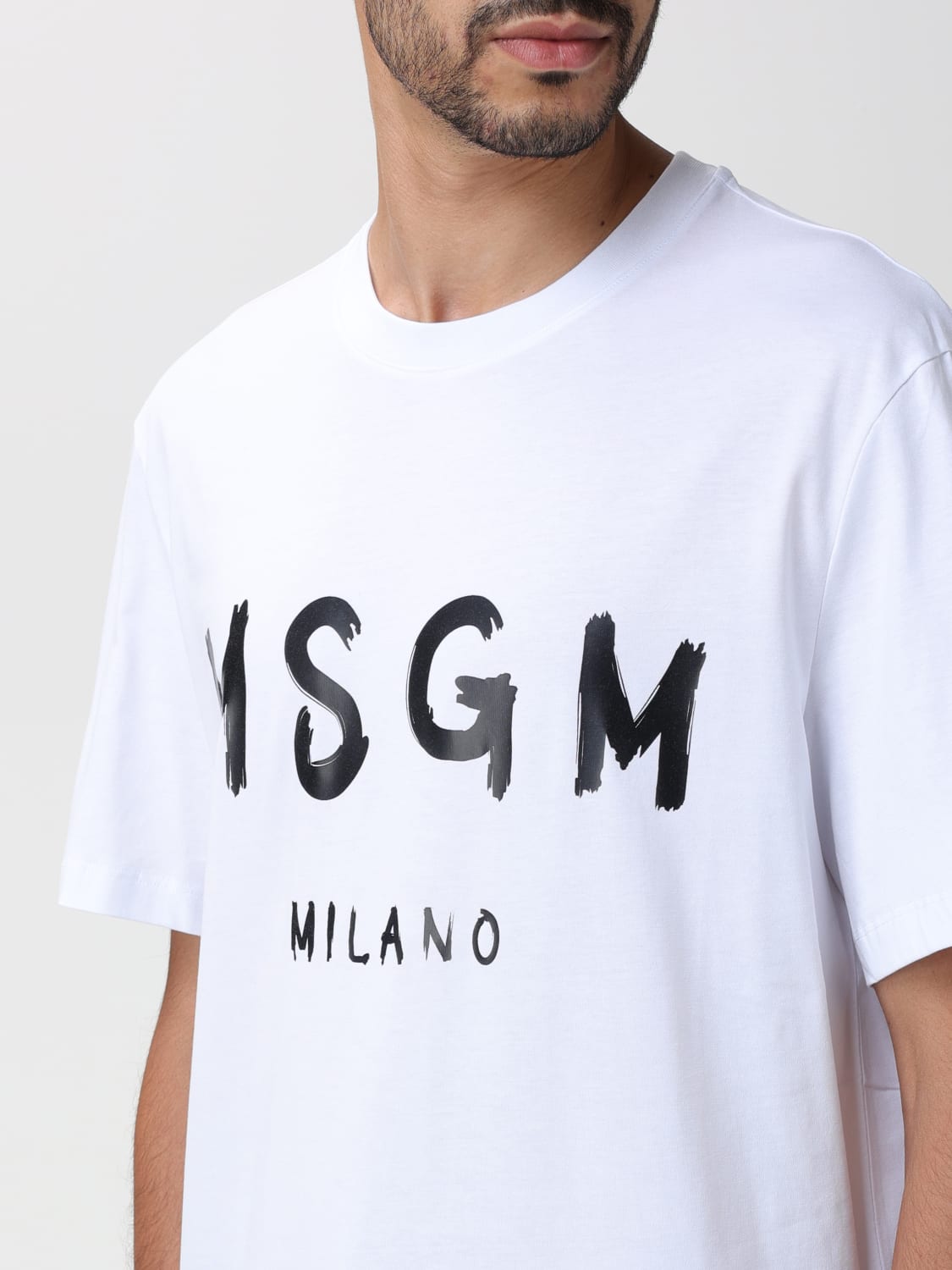 MSGM メンズTシャツ ホワイト-eastgate.mk