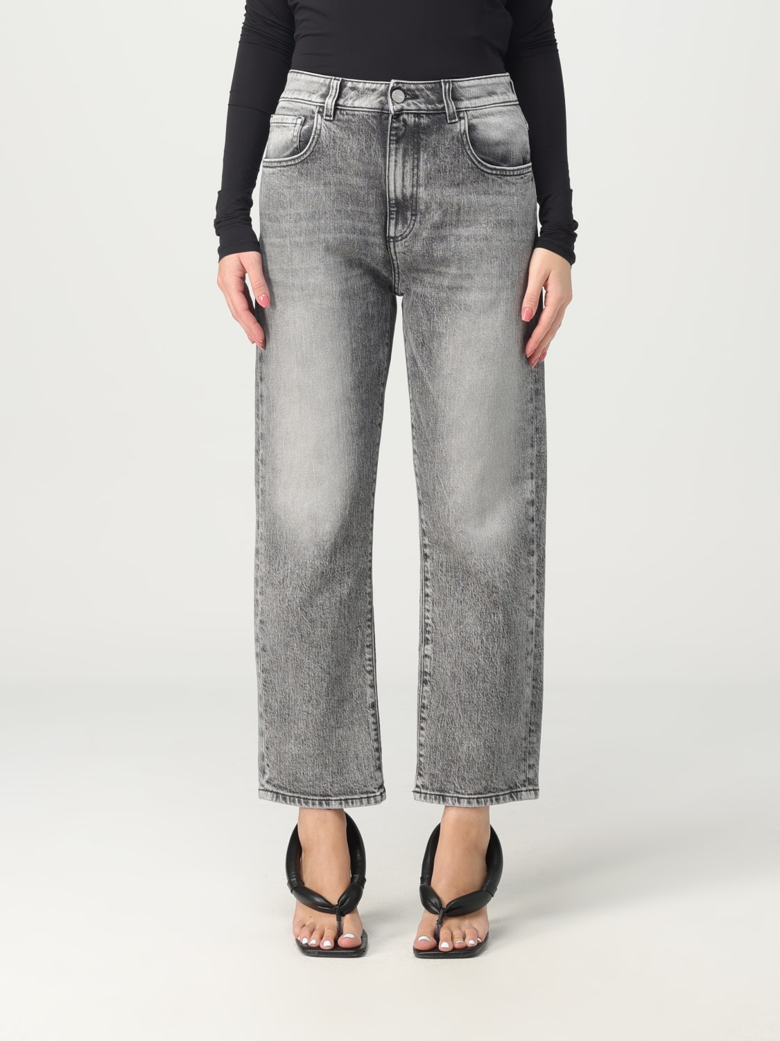 ICON DENIM LOS ANGELES: jeans for woman - Grey | Icon Denim Los Angeles ...