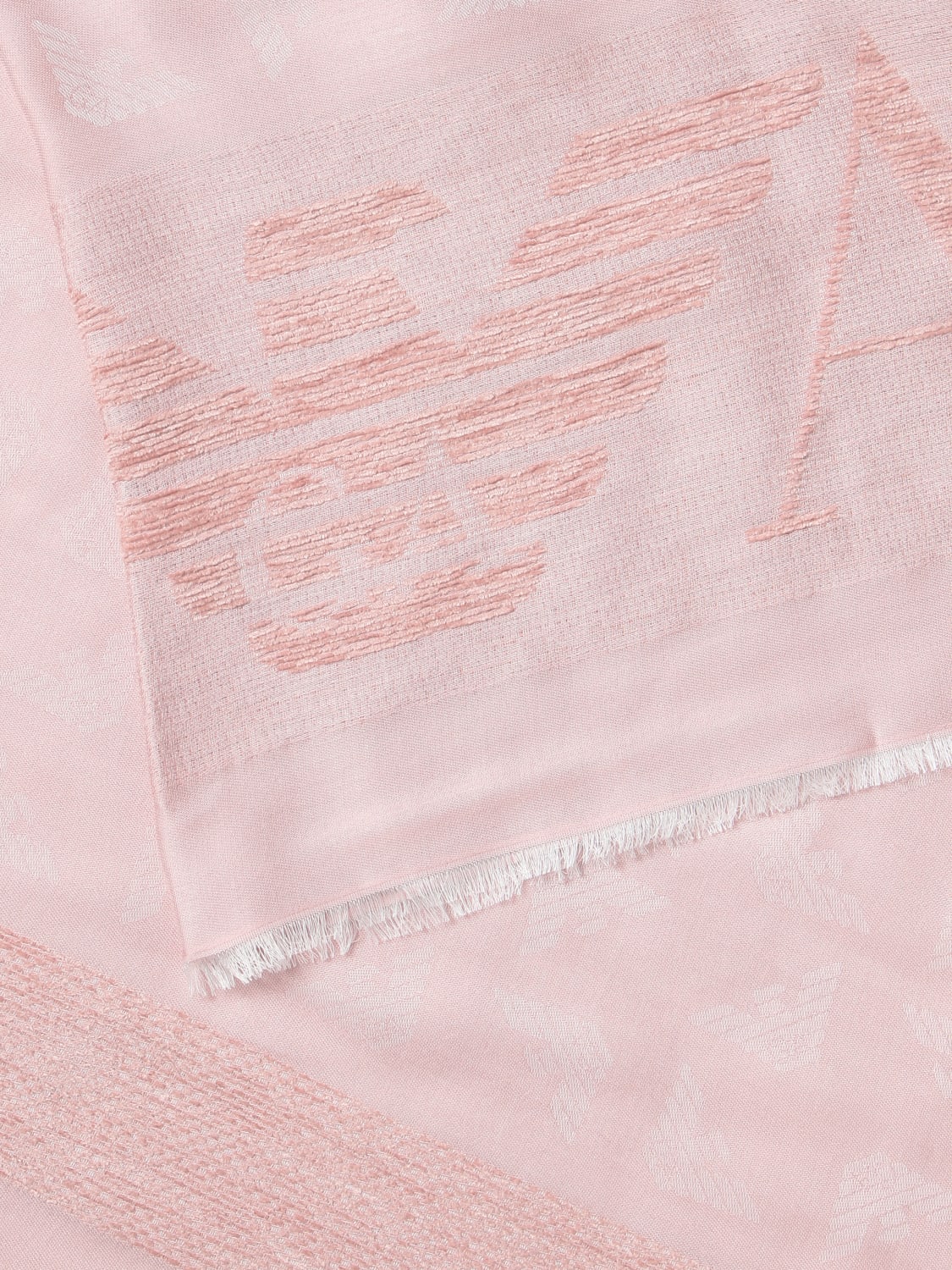 EMPORIO ARMANI: scarf for woman - Pink | Emporio Armani scarf ...