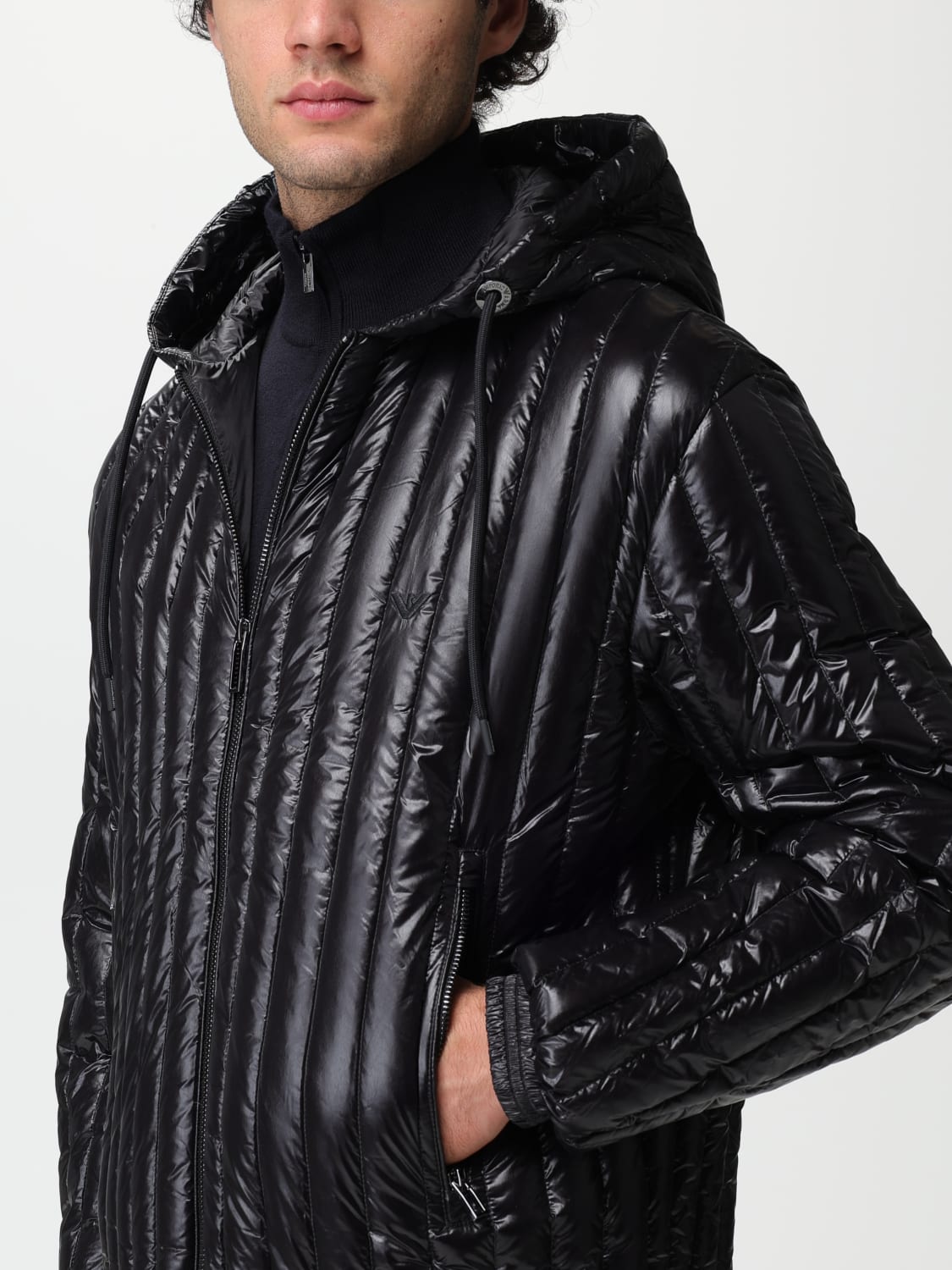 EMPORIO ARMANI: jacket for man - Black | Emporio Armani jacket ...