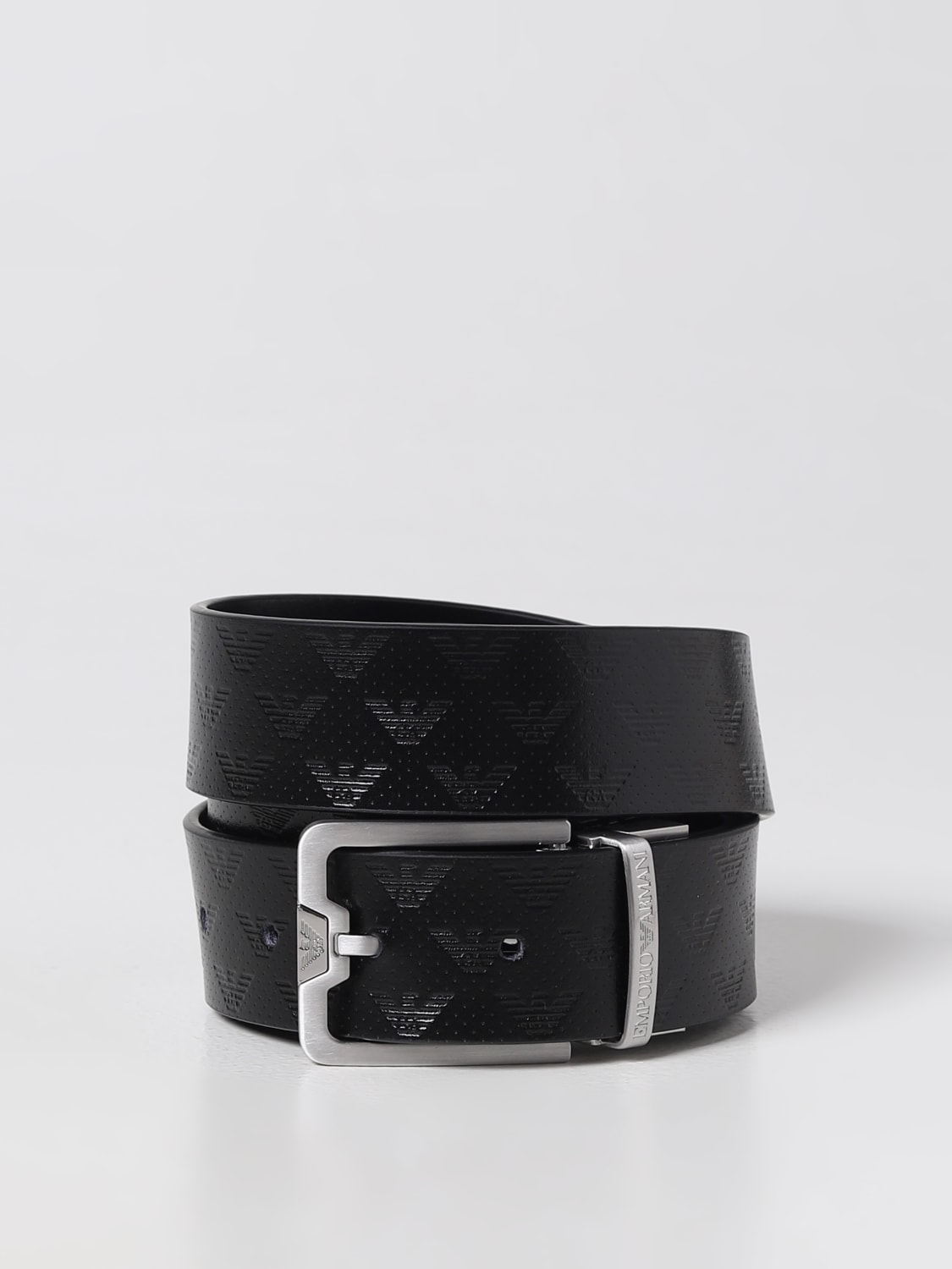 kontoførende Sandsynligvis Overskyet EMPORIO ARMANI: reversible leather belt - Black | Emporio Armani belt  Y4S502Y221E online at GIGLIO.COM