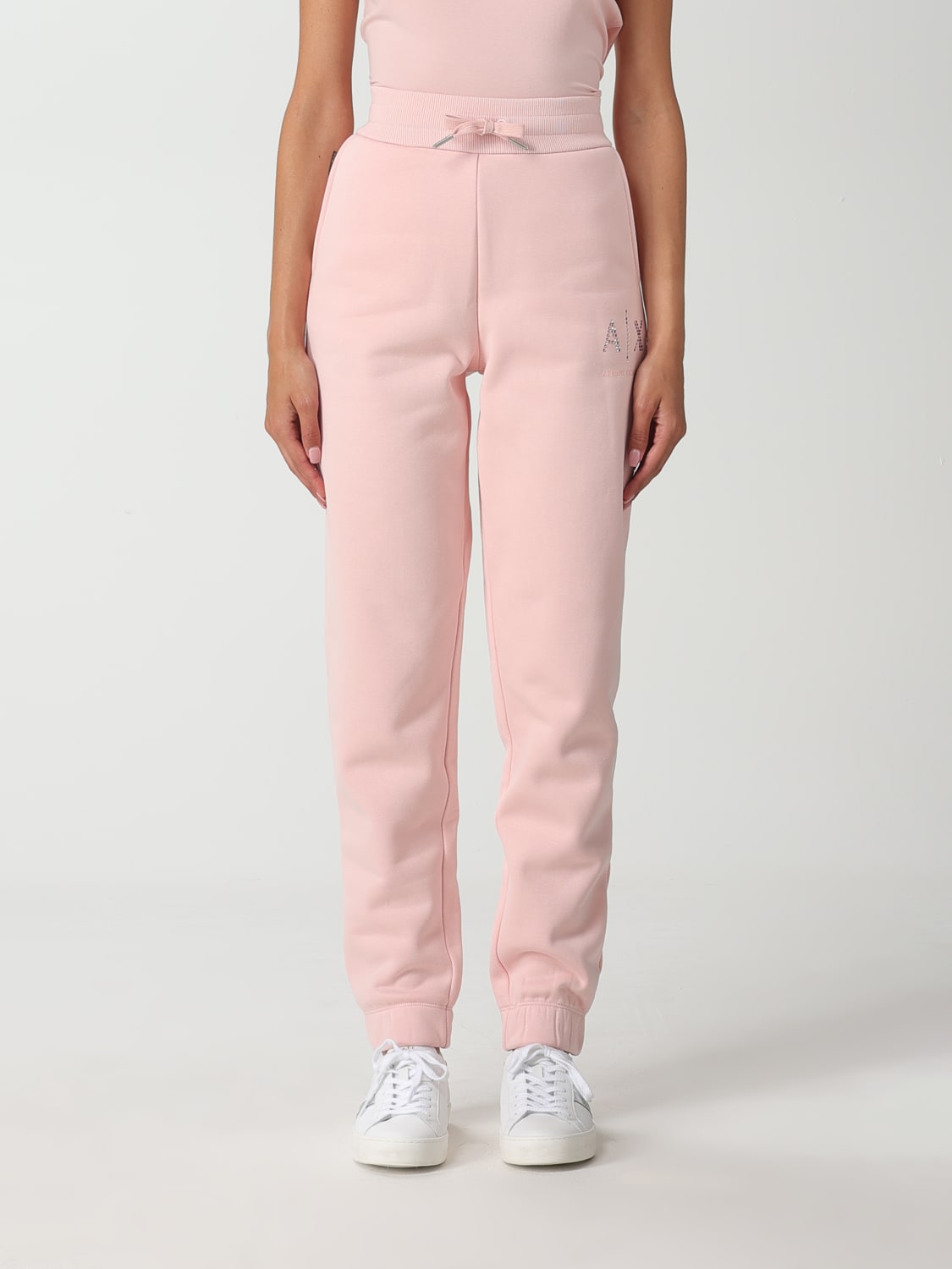 ARMANI EXCHANGE: pants for woman - Pink | Exchange 6RYP94YJEFZ online at GIGLIO.COM