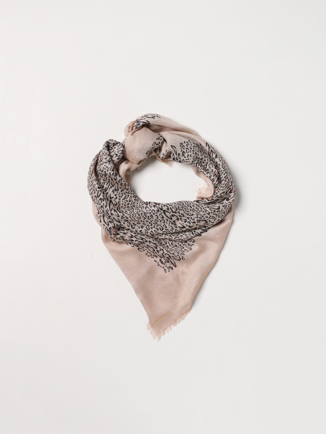 PINKO logo-print Two-Tone Scarf