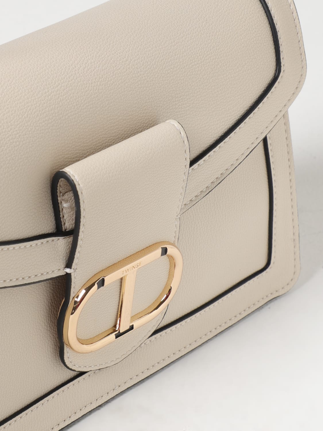 Burberry Beige Leather Mini D-Ring Crossbody Bag