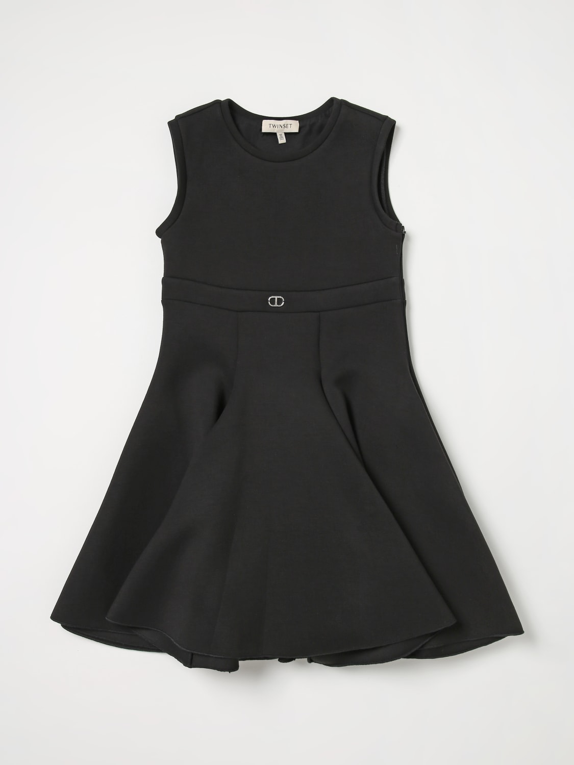 twinset-dress-for-girls-black-twinset-dress-232gj2172-online-at