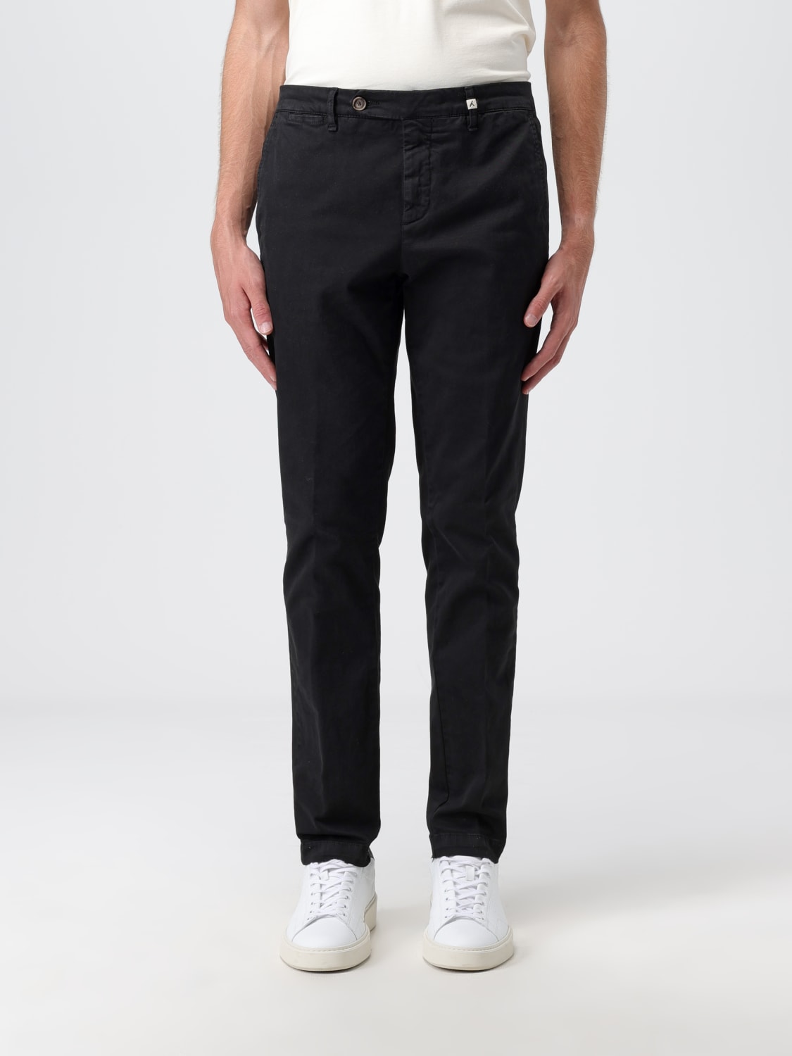 MYTHS: pants for man - Black | Myths pants 23WM29L05 online at GIGLIO.COM