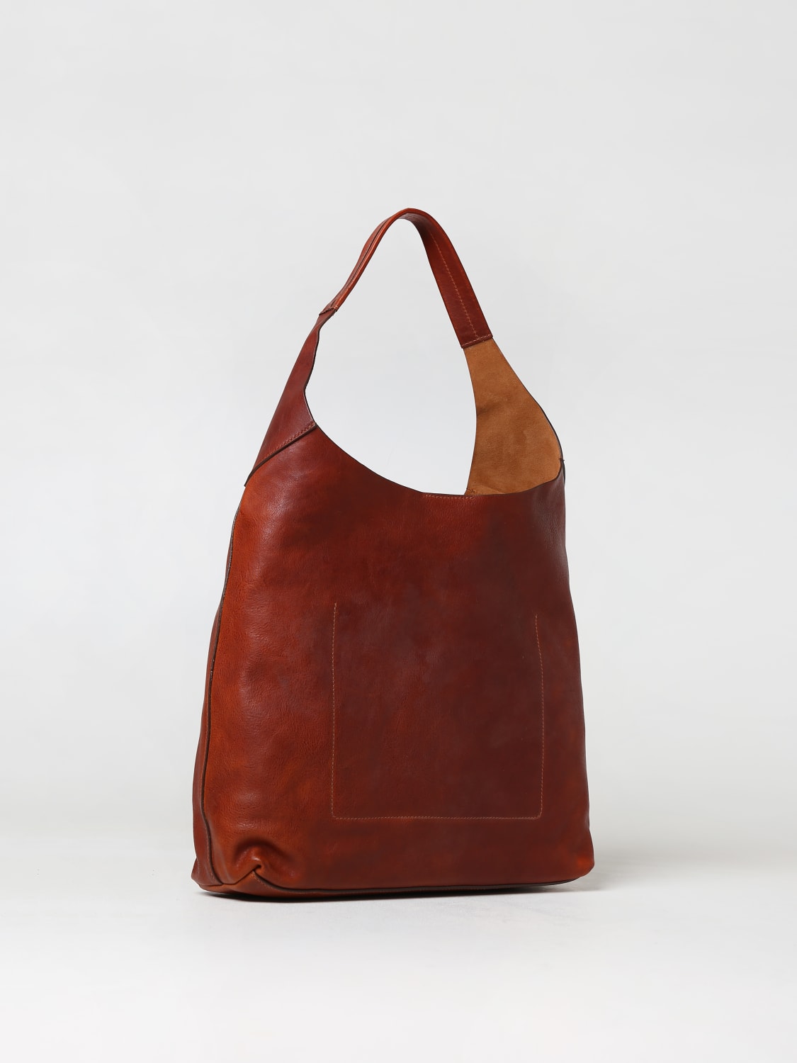 IL BISONTE: Le Laudi bag in aged leather - Leather | Il Bisonte