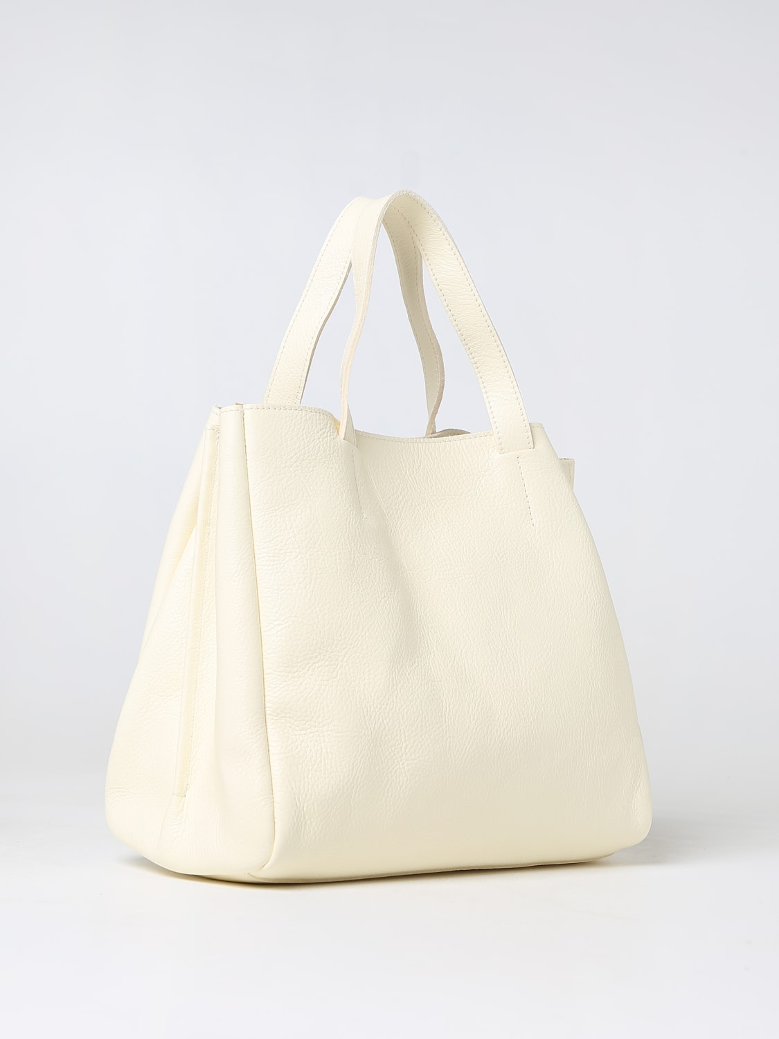 IL BISONTE: Opale bag in volonata leather - Yellow Cream | Il