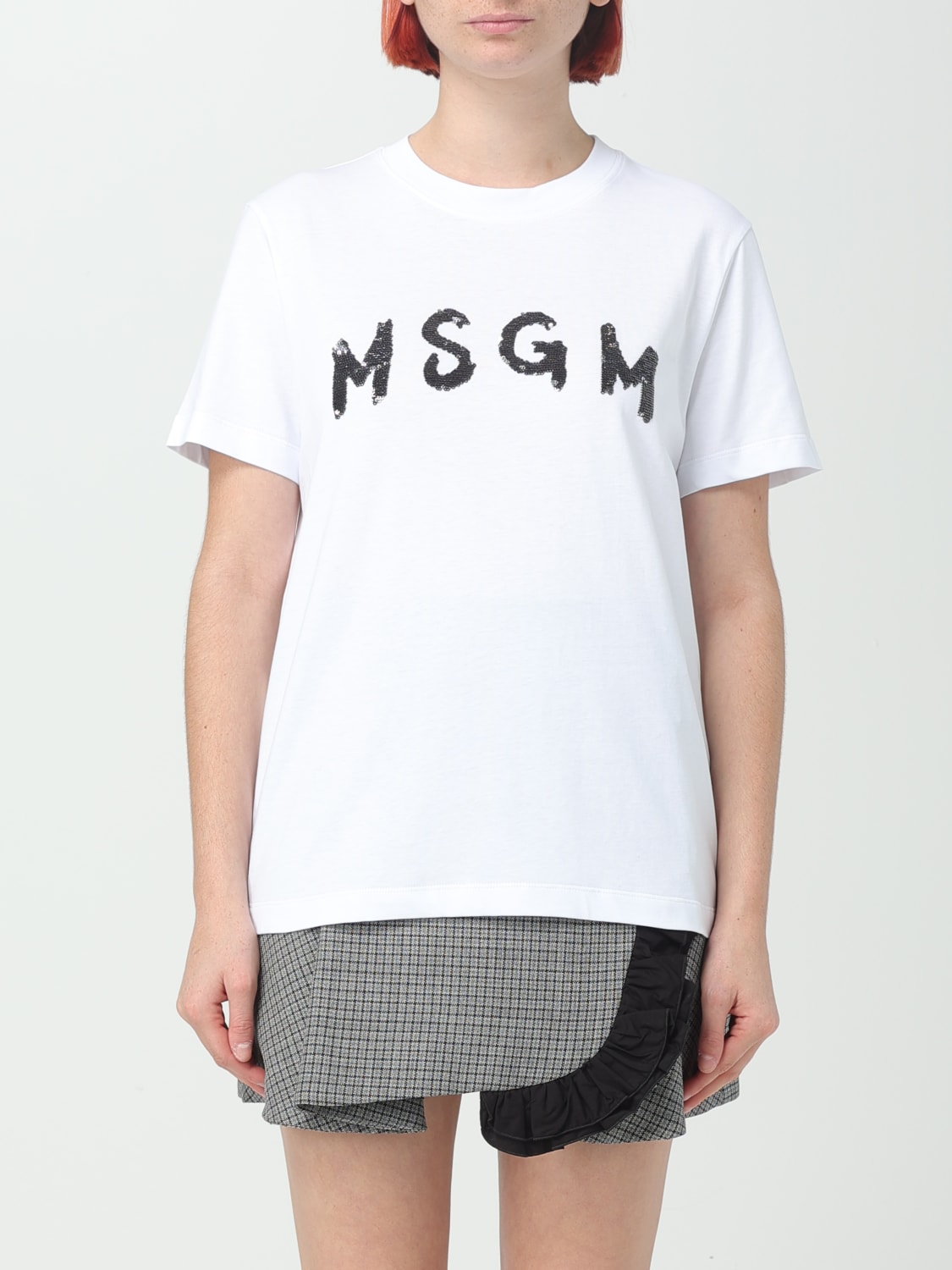 MSGM：Tシャツ レディース - ホワイト | GIGLIO.COMオンラインのMsgm T