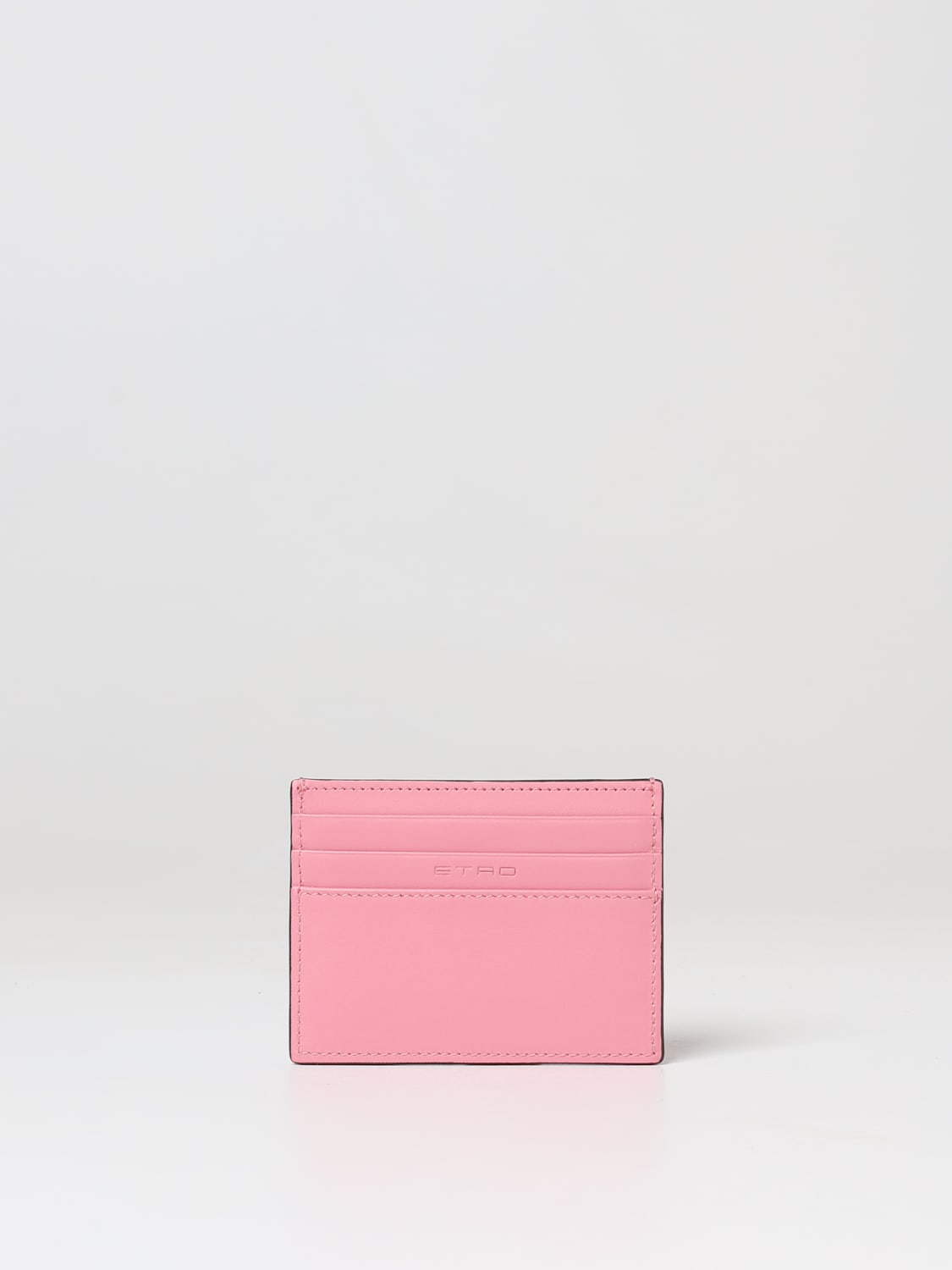 Etro Pink Leather Cardholder