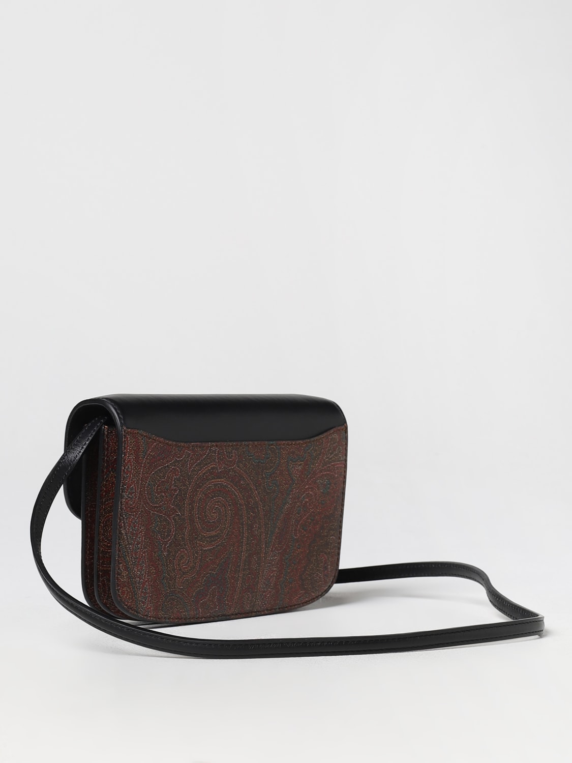Etro Essential Paisley-Print Leather Crossbody Bag