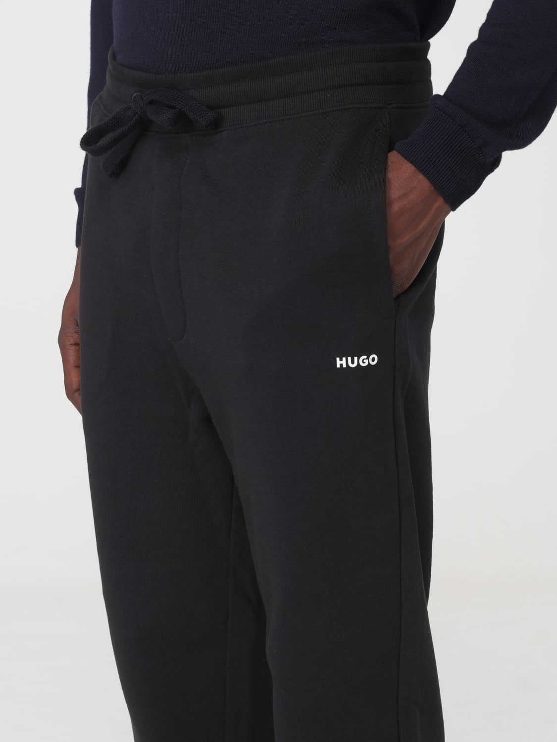 HUGO: pants for man - Black | Hugo pants 50489617 online at GIGLIO.COM