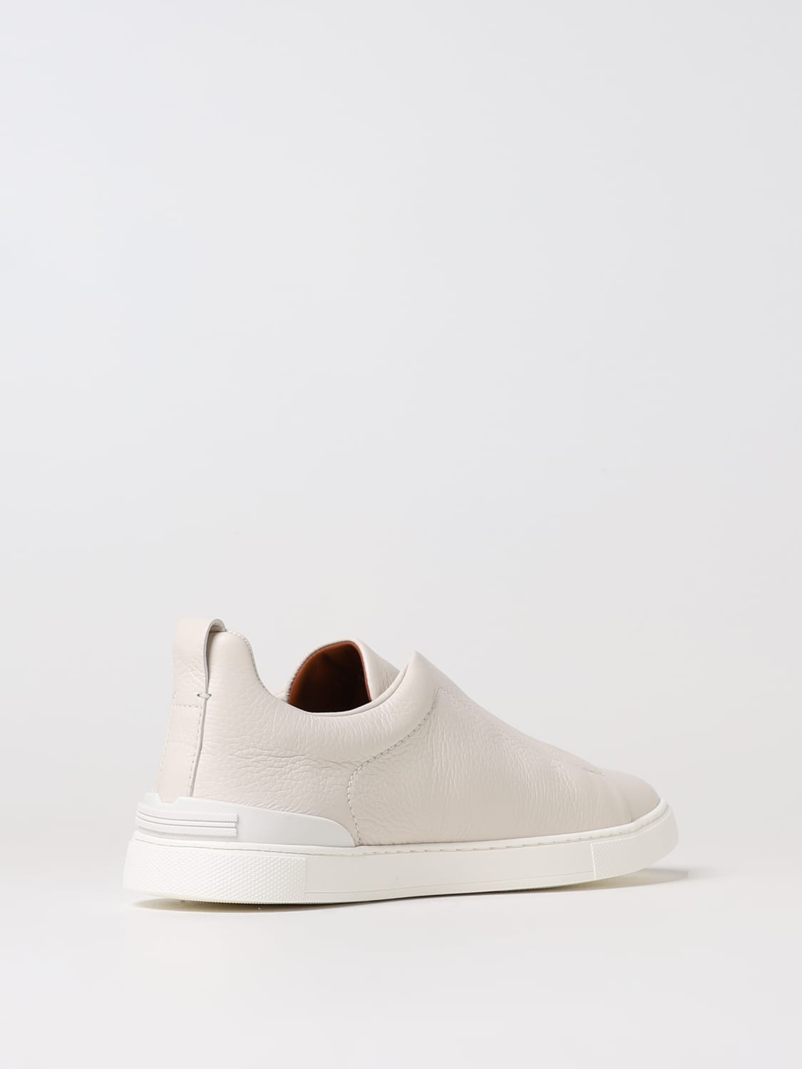 Triple Stitch Leather Sneakers