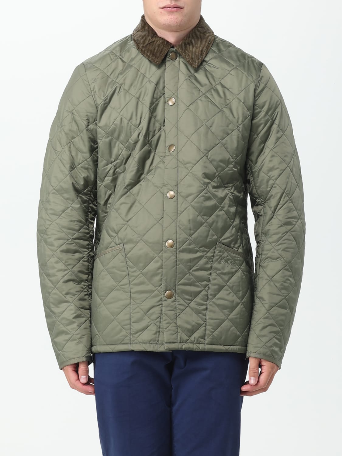 BARBOUR: jacket for man - Green | Barbour jacket MQU0240MQU online at ...