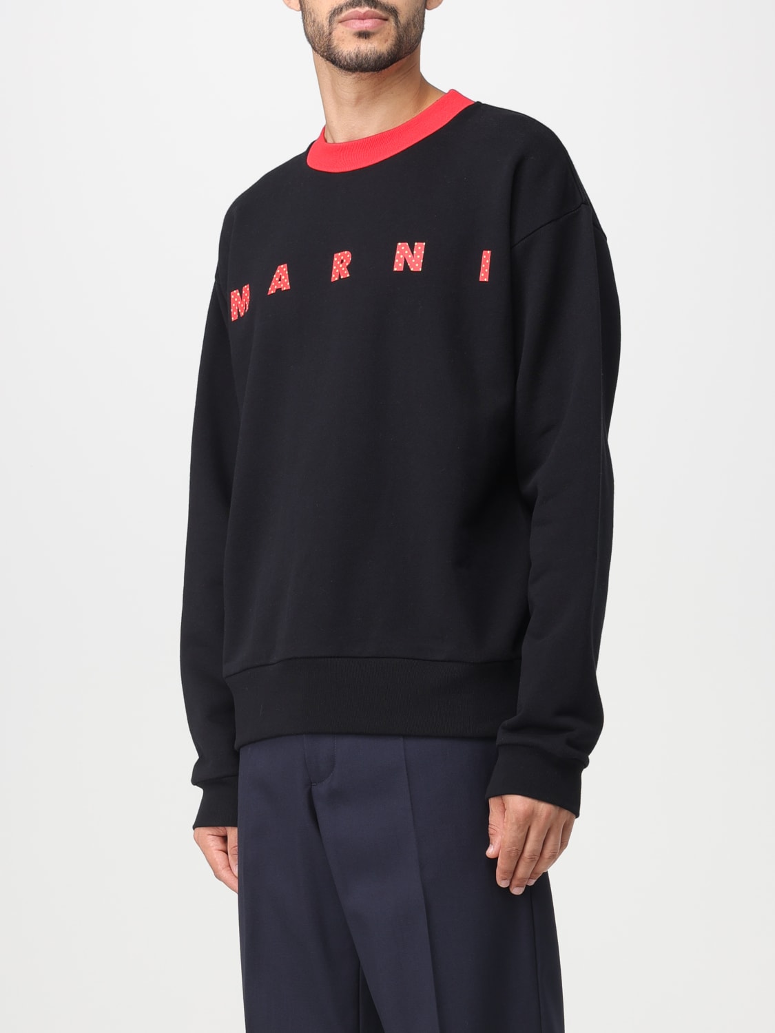 MARNI：スウェットシャツ メンズ - ブラック | GIGLIO.COMオンラインの