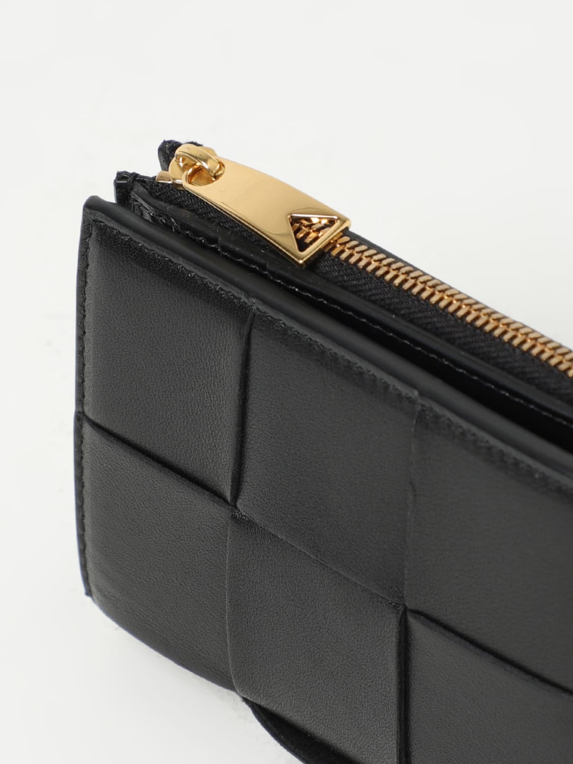 Bi-Fold Wallet with Coin Purse in Black by Bottega Veneta