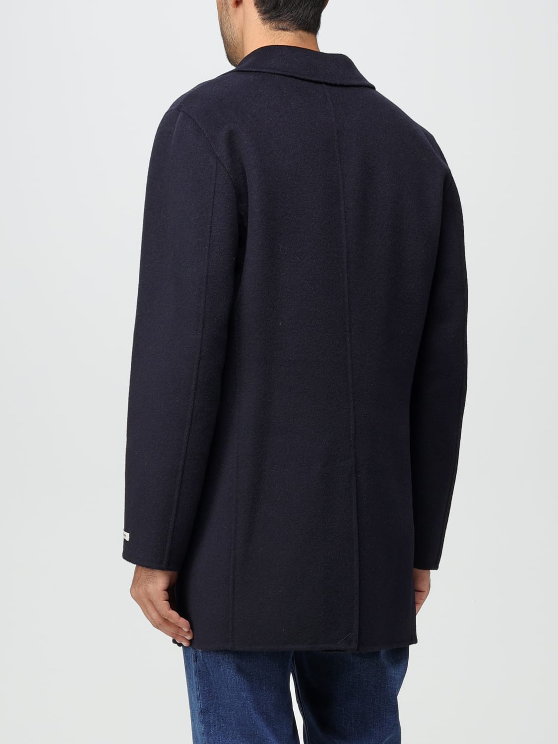 PALTO': coat for man - Blue | Palto' coat B31PUGERADOU online at GIGLIO.COM