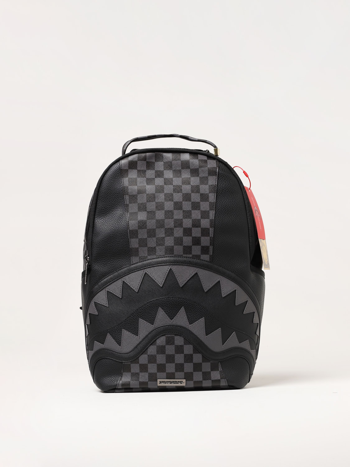 Backpacks Sprayground - Checked pattern backpack in black and grey