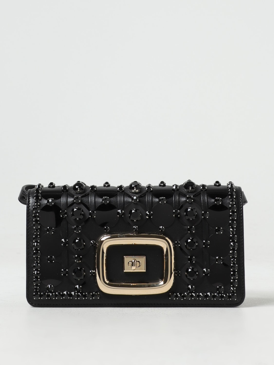 ROGER VIVIER: crossbody bags for woman - Black  Roger Vivier crossbody bags  RBWAOGW4102JXV online at